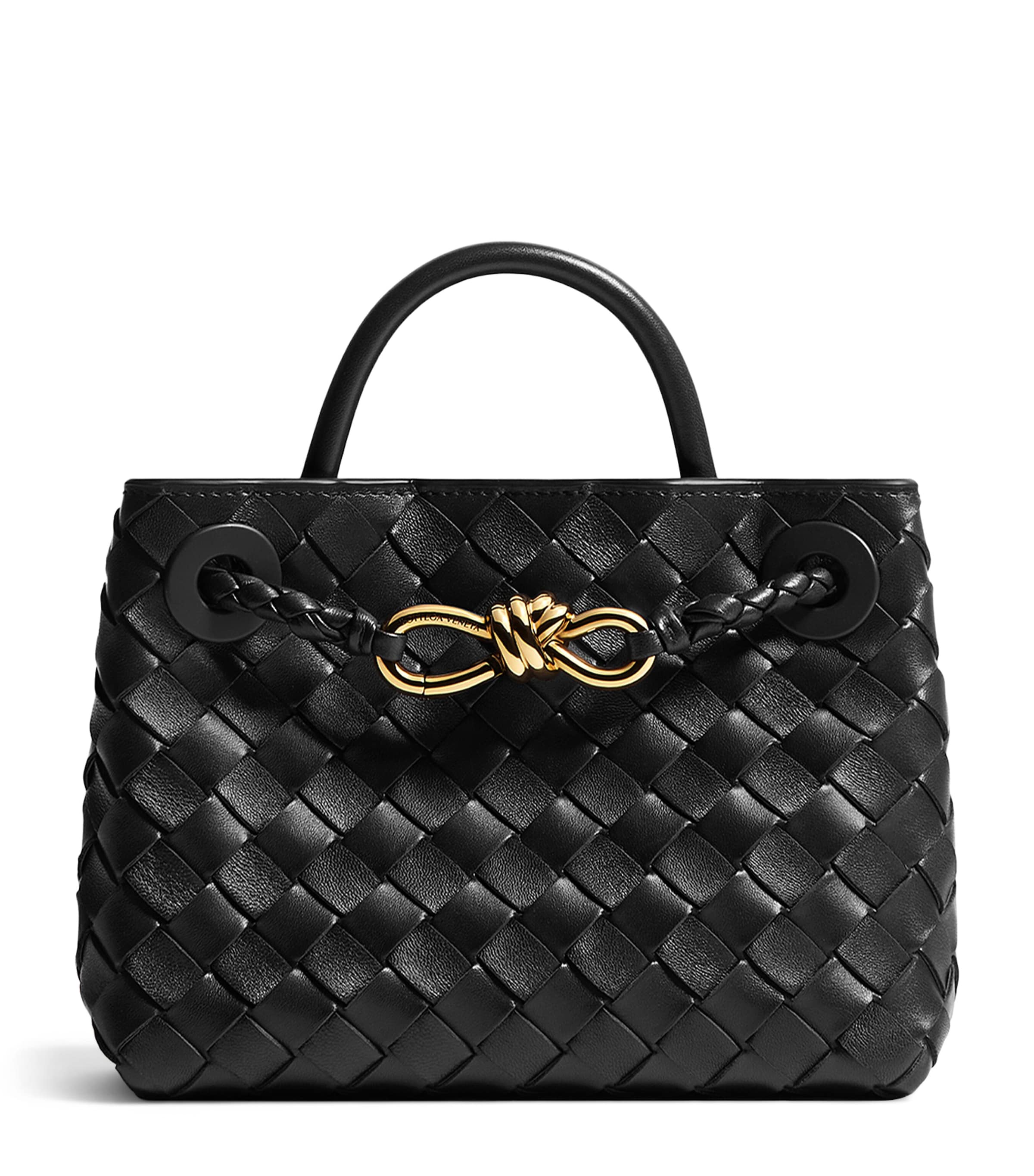 Bottega Veneta Mini Leather Andiamo Top-Handle Bag Image 1