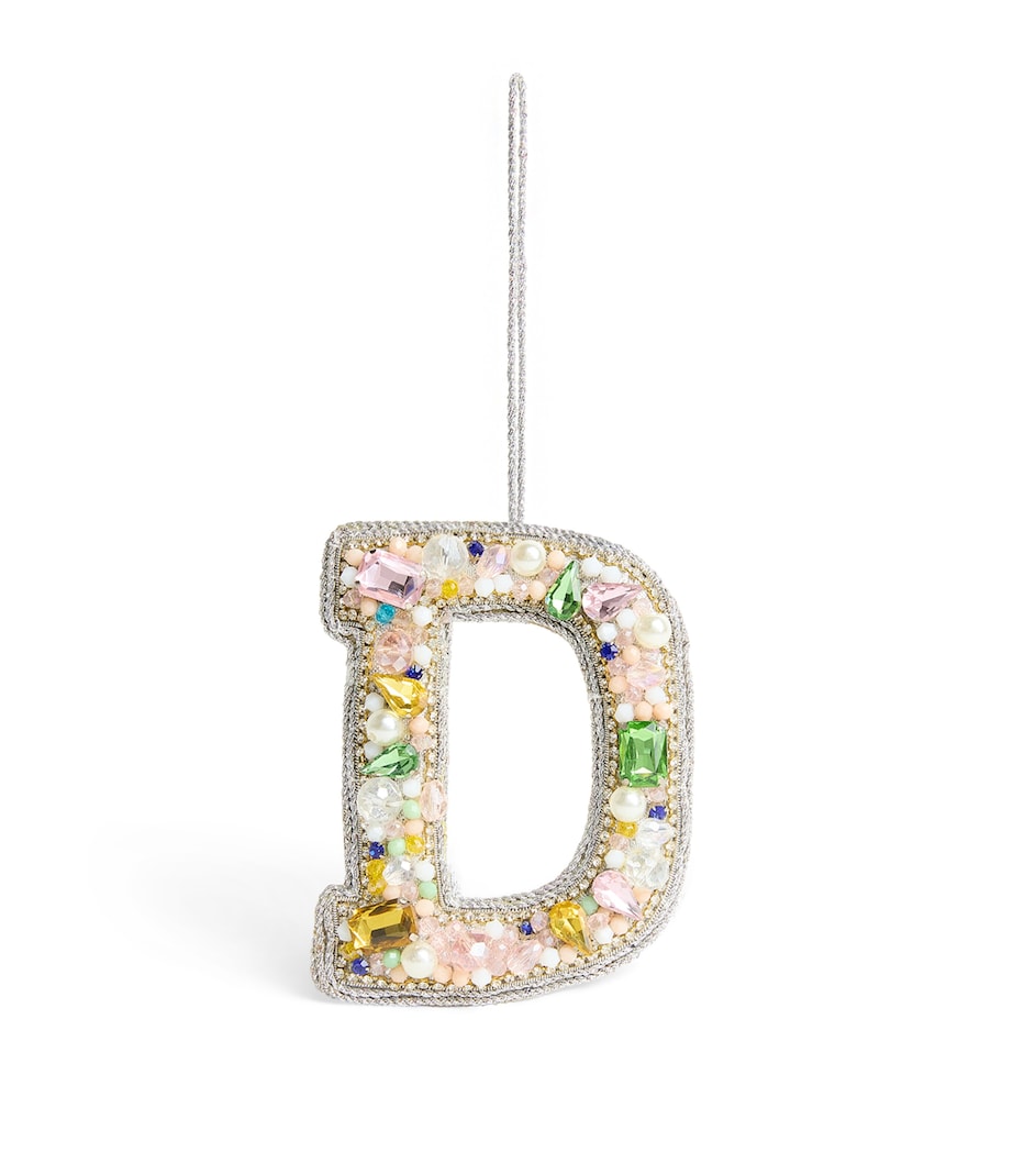 Embellished D Tree Decoration MULTI, SILVER Image 1