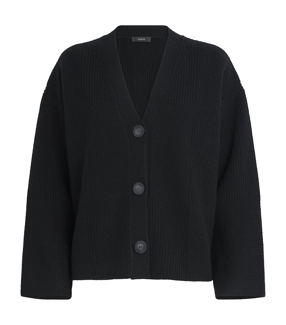 Wool Cardigan BLACK Image 1