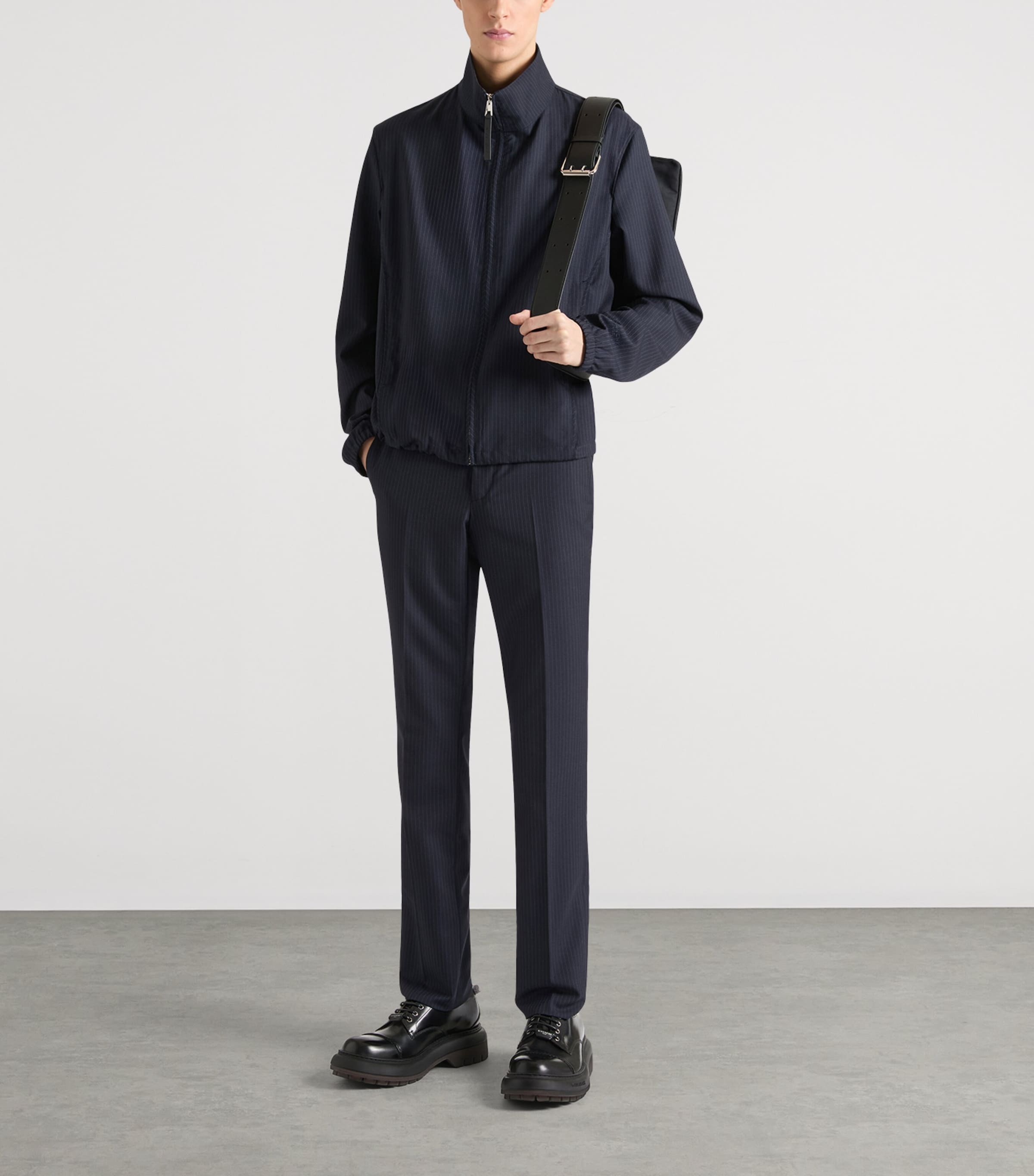 Givenchy Mens Wool Slim Tailored Trousers Image 2