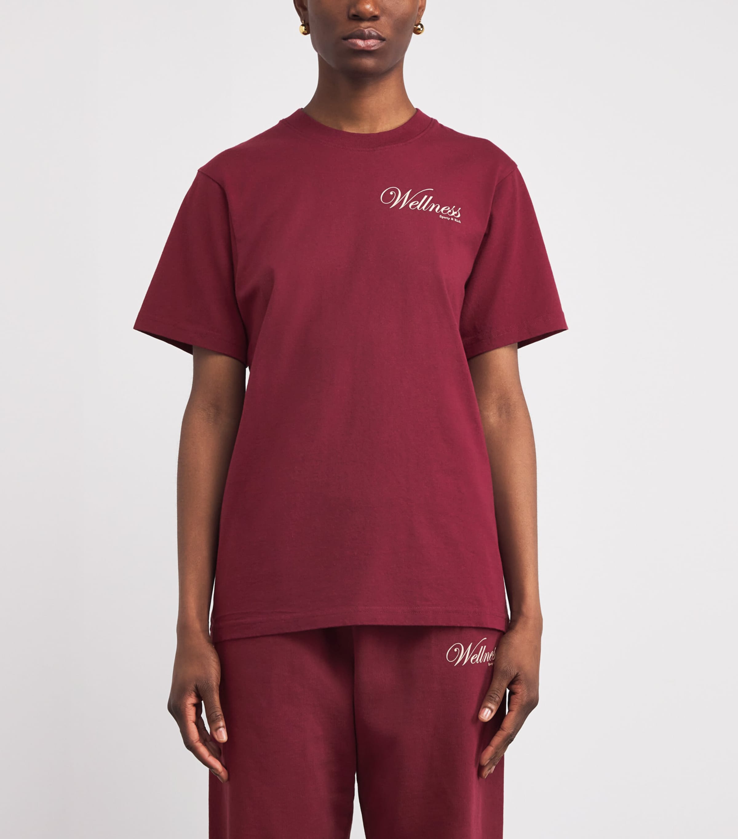 Cotton Graphic T-Shirt 27 MERLOT Image 3