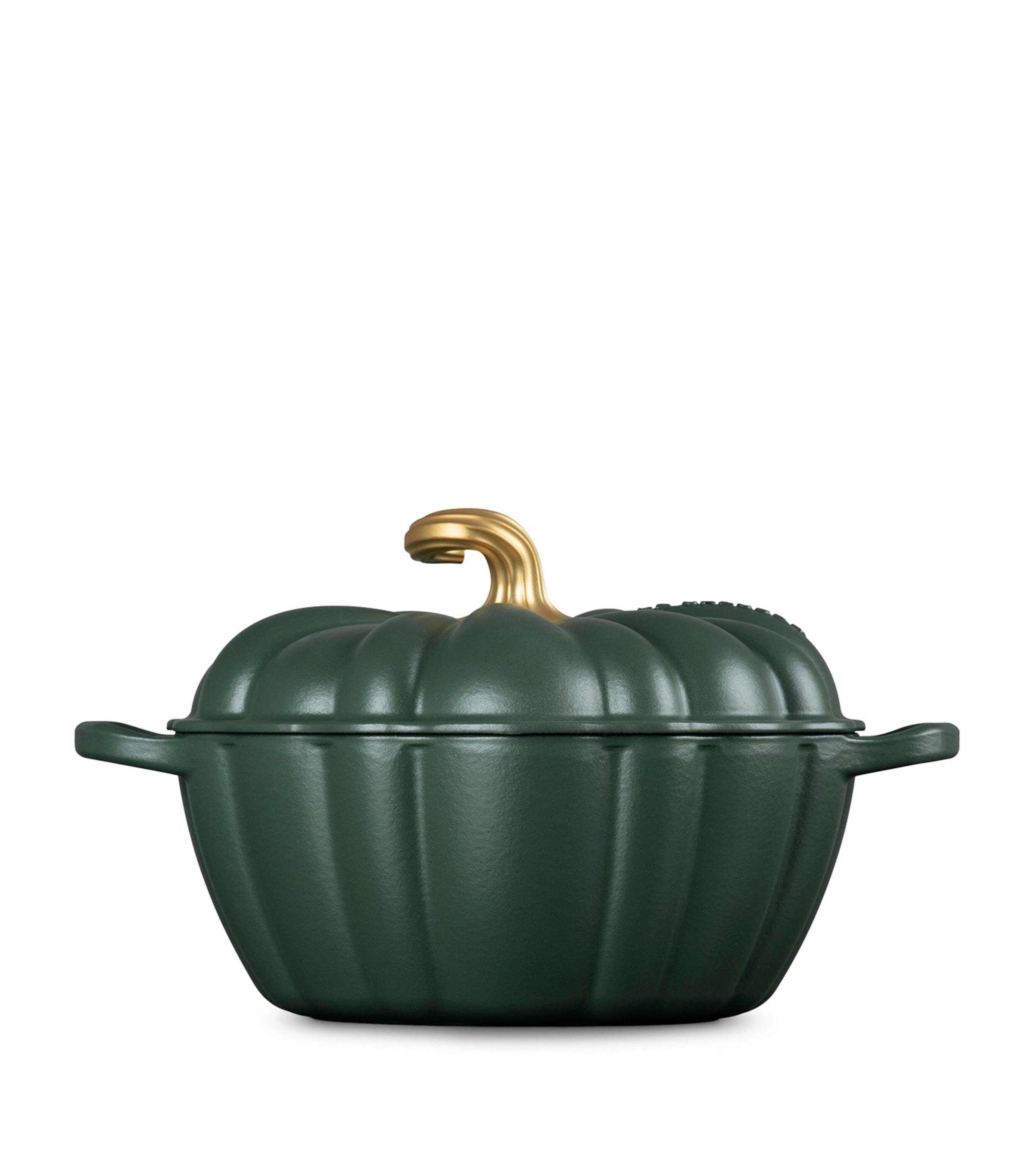Le Creuset Cast Iron Pumpkin Casserole Dish (24cm) Green Image 3