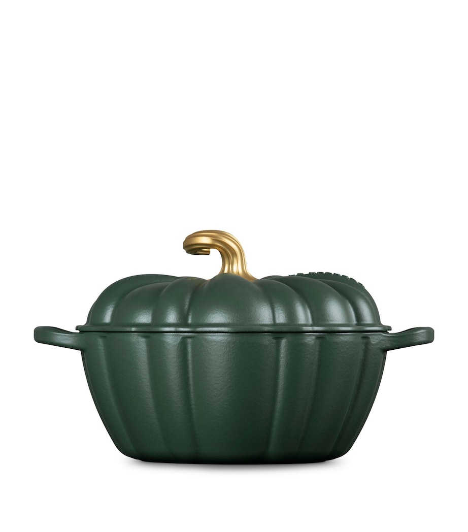 Le Creuset Cast Iron Pumpkin Casserole Dish (24cm) Green Image 3