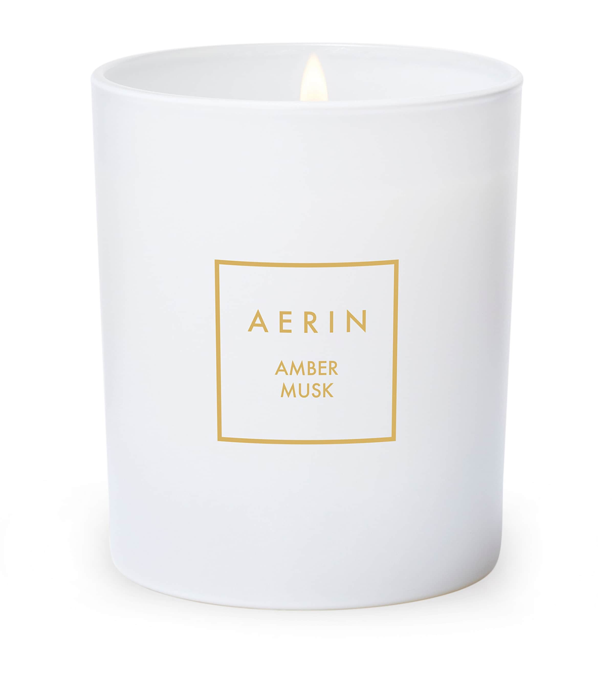 Aerin Amber Musk Candle In White