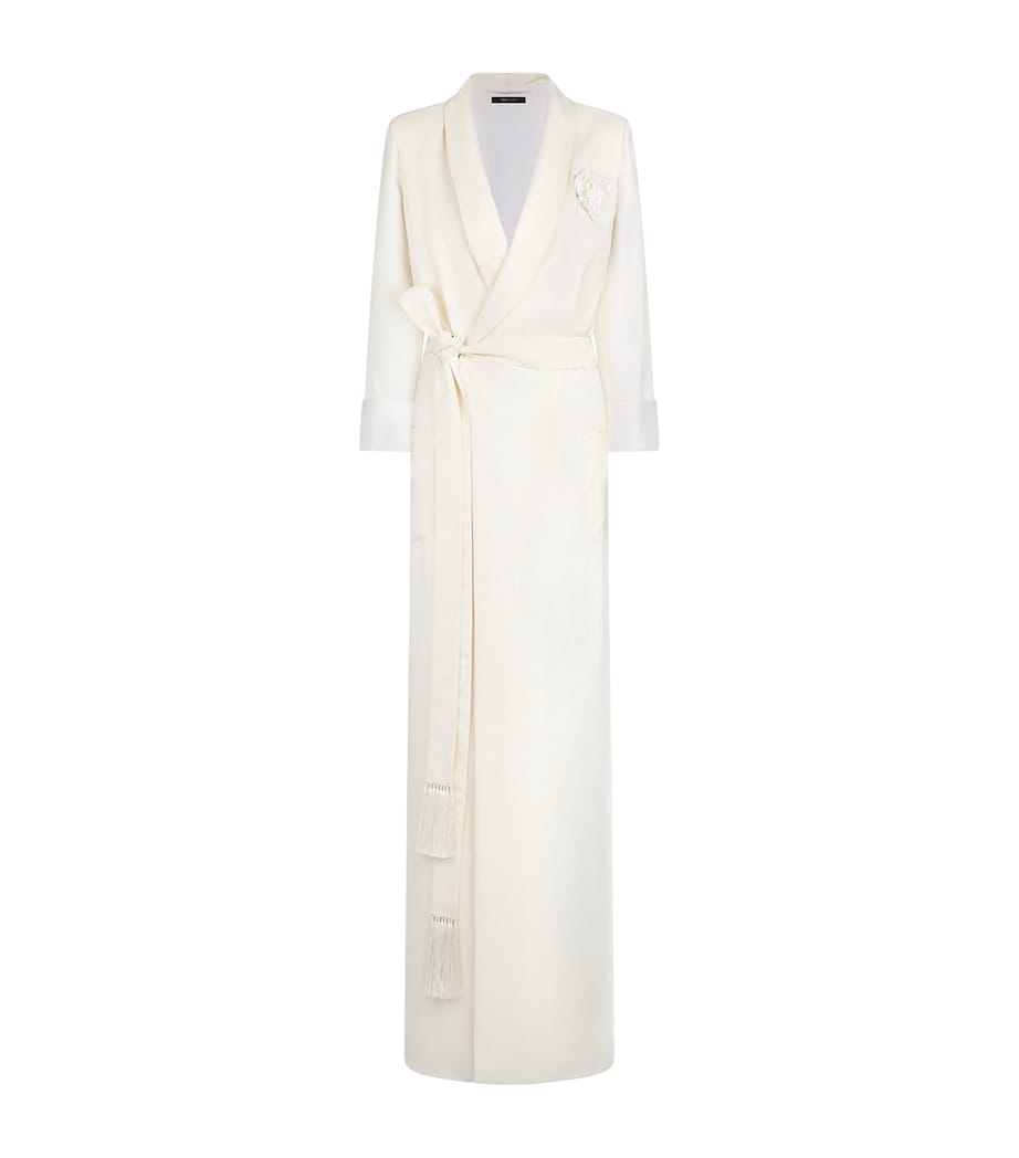 TOM FORD White Silk Robe Dress | Harrods US TOM FORD White Silk Robe Dress | Harrods US