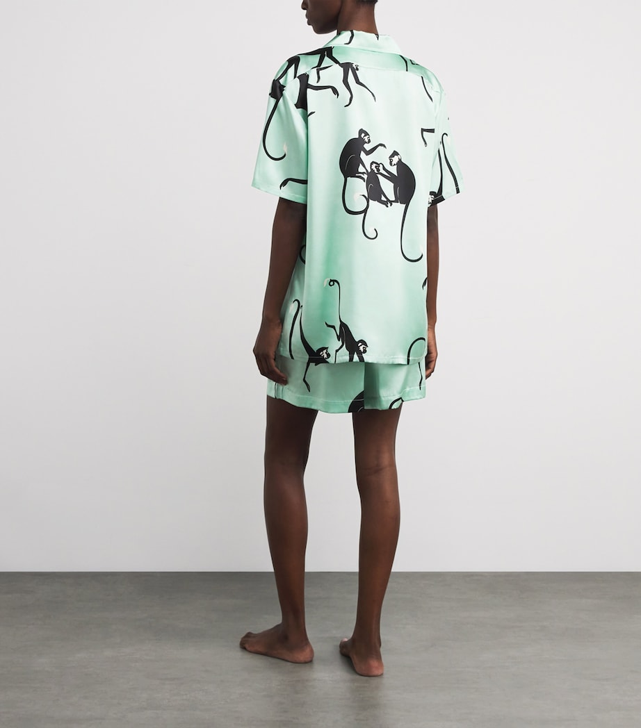 Silk Monkey Print Emeli Pyjama Set MONIKA Image 3