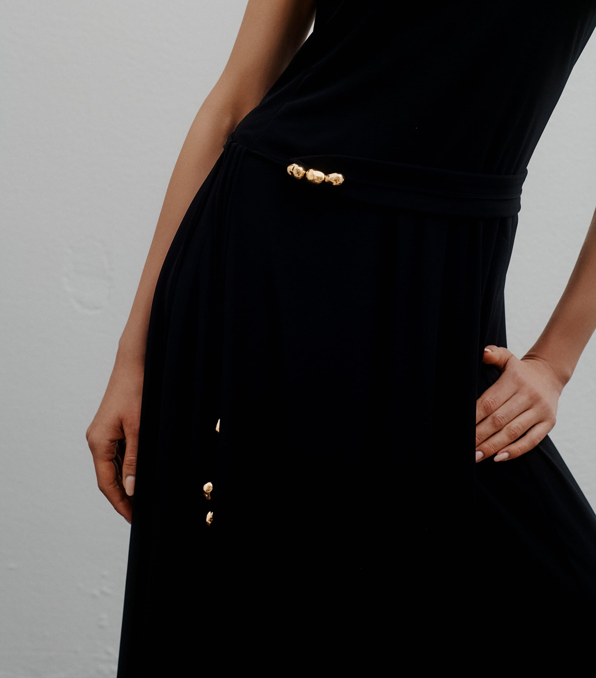 Marella Womens Jersey Embellished Maxi Dress Black Image 5