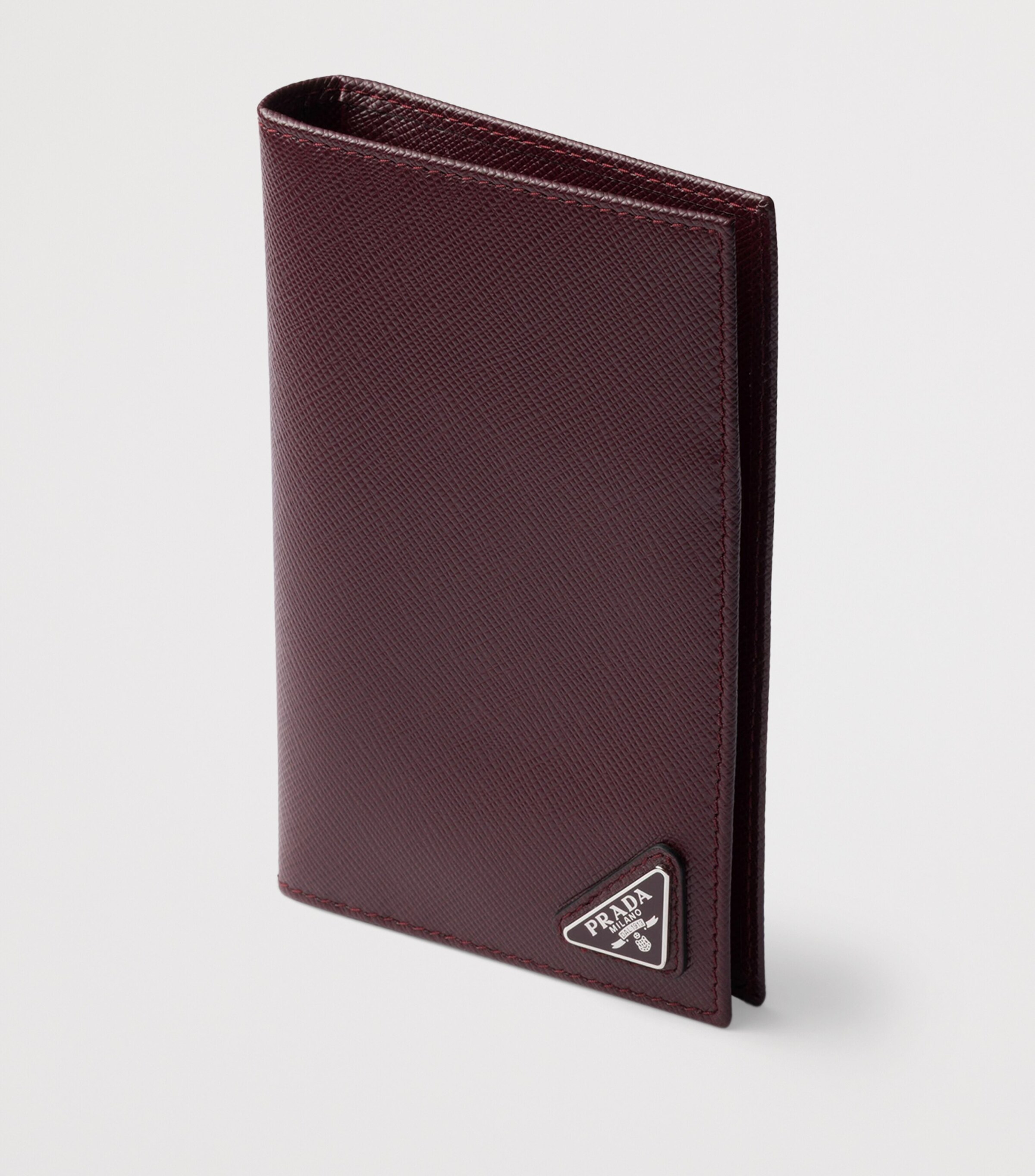 Saffiano Leather Logo Passport Holder F0007 Image 4