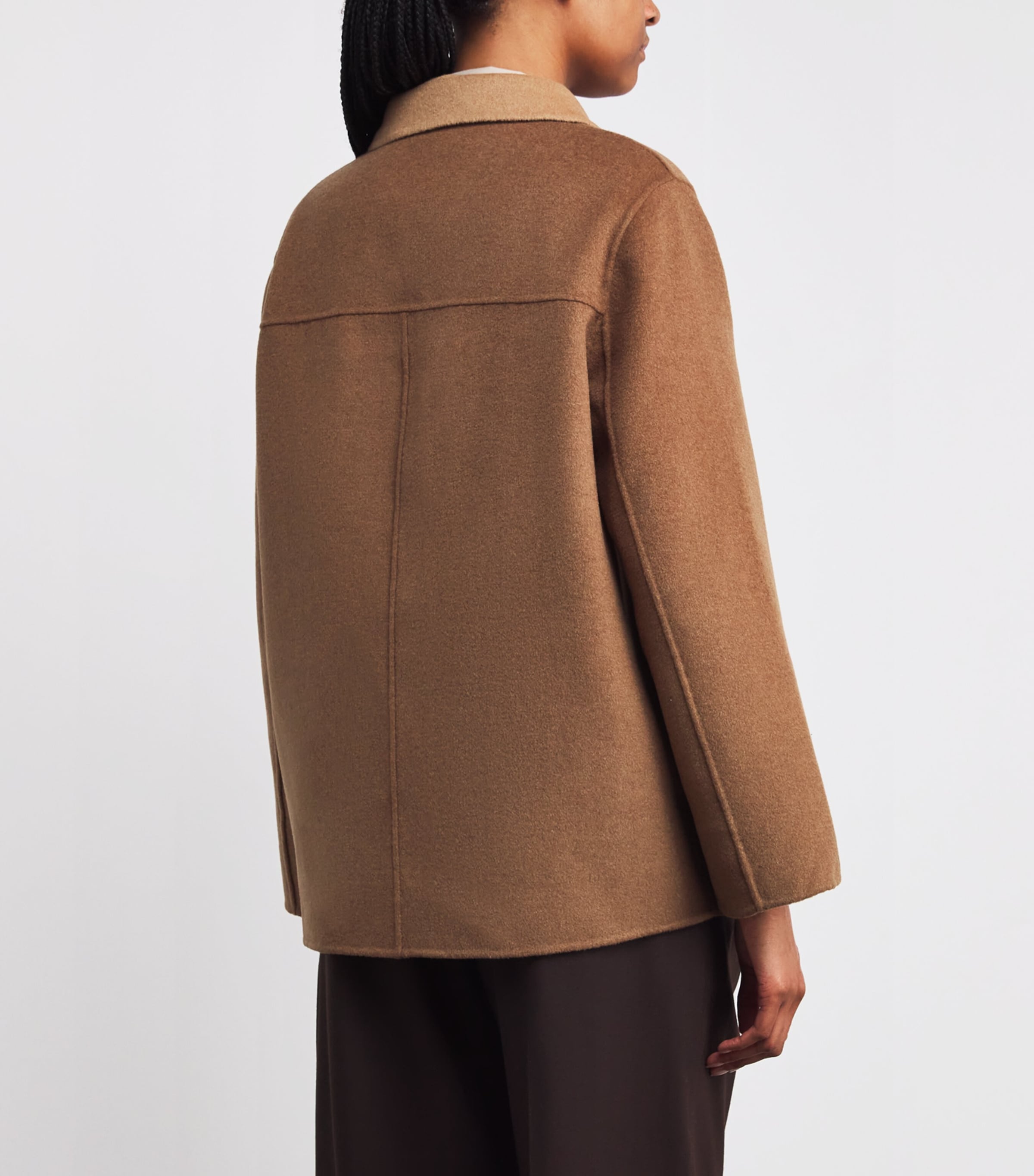 Wool-Blend Double-Faced Coat CAMEL Image 4