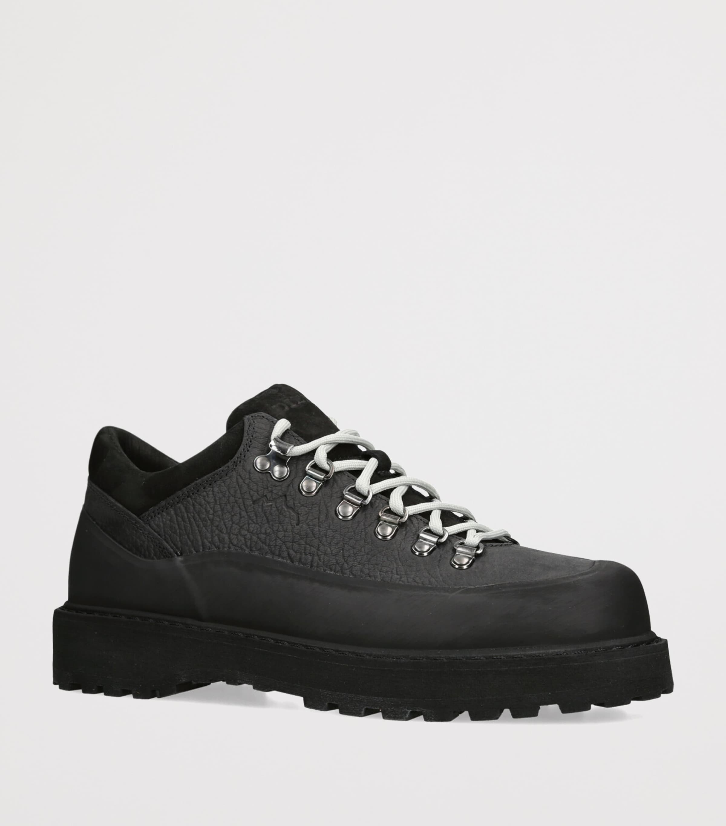 Diemme Leather Cornaro Low-Top Boots Black Image 3