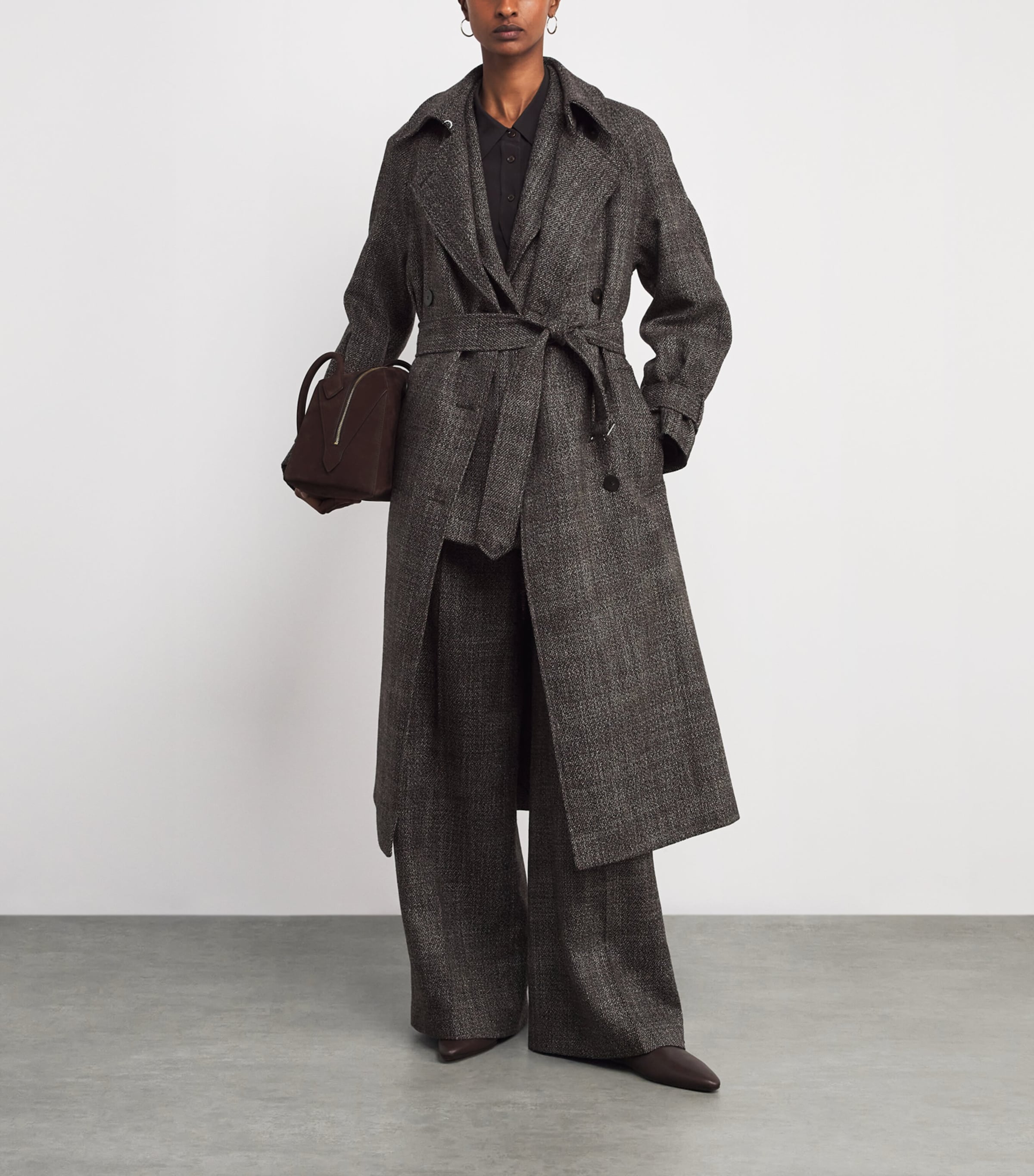 Virgin Wool Laurin Coat COCOA Image 2
