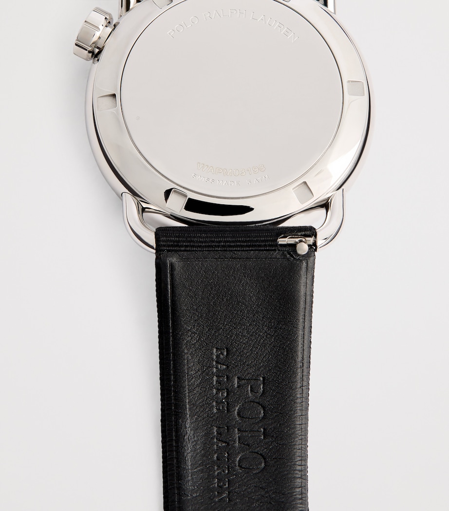 Polo Ralph Lauren Stainless Steel Martini Tuxedo Polo Bear Watch 38mm Image 5