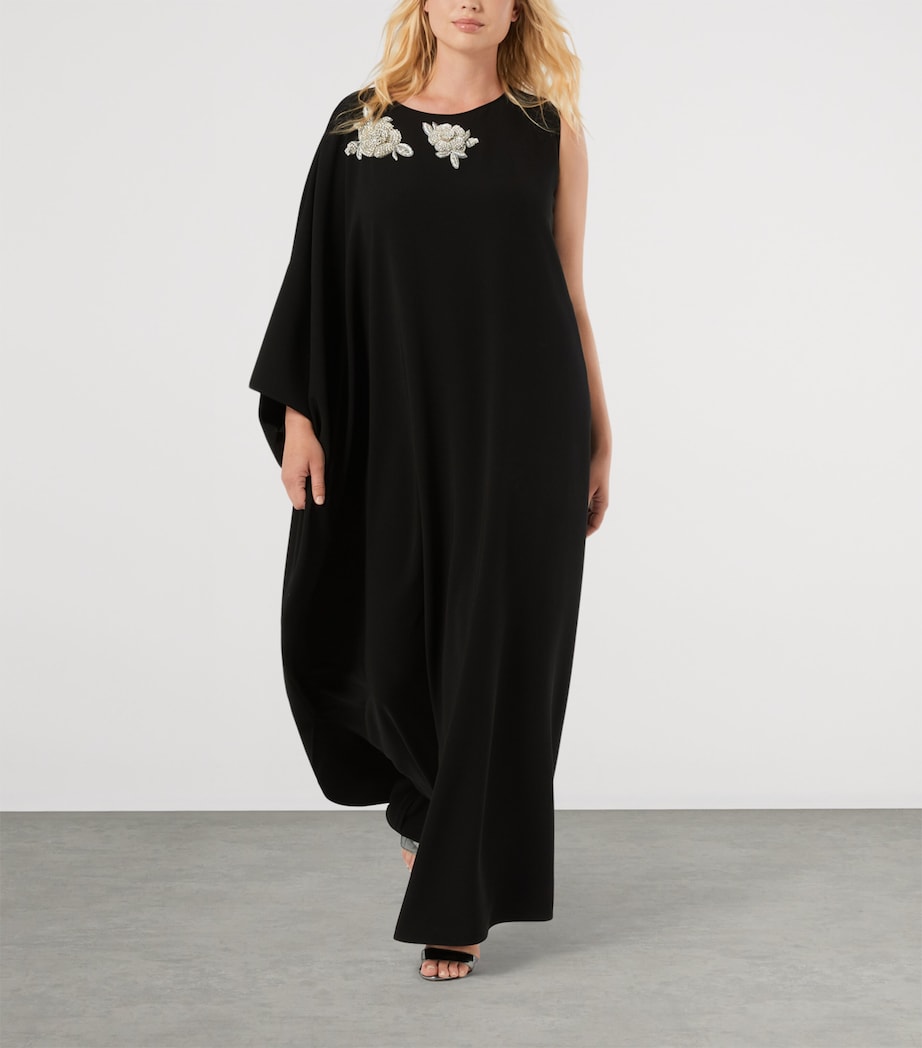 Marina Rinaldi Womens Embellished Maxi Dress Black Image 4