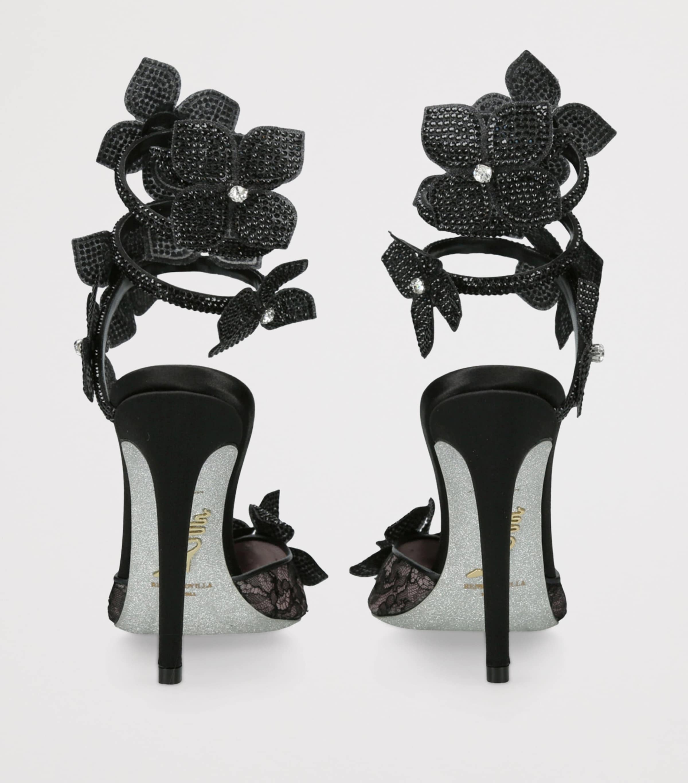 Embellished Floriane Pumps 105 BLACK Image 2