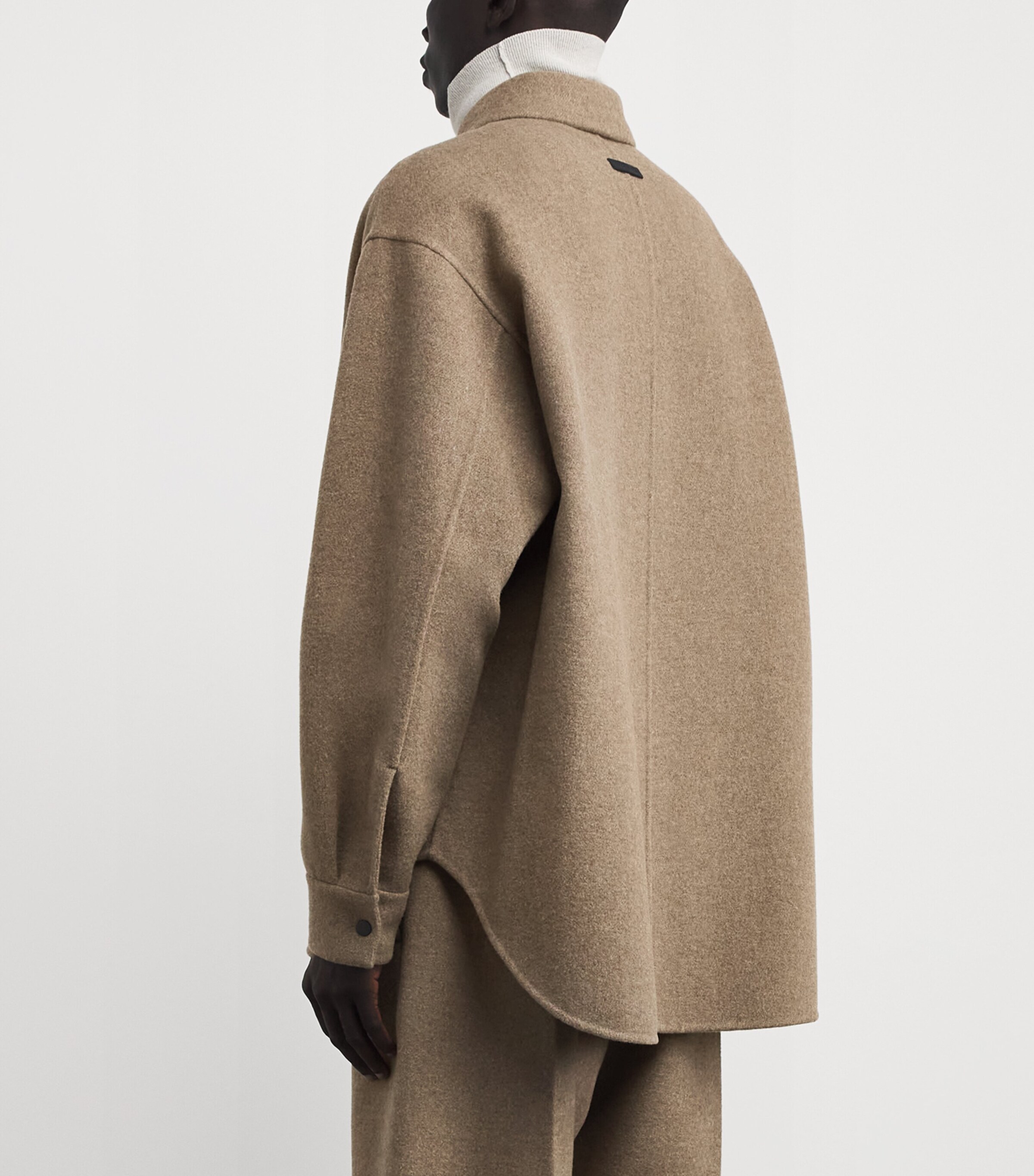 Virgin Wool-Cashmere Overshirt WALNUT Image 4