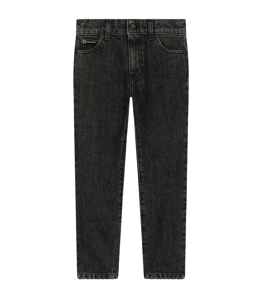 Faded Wash Jeans (2-6 Years) N0000-BLACK Image 1