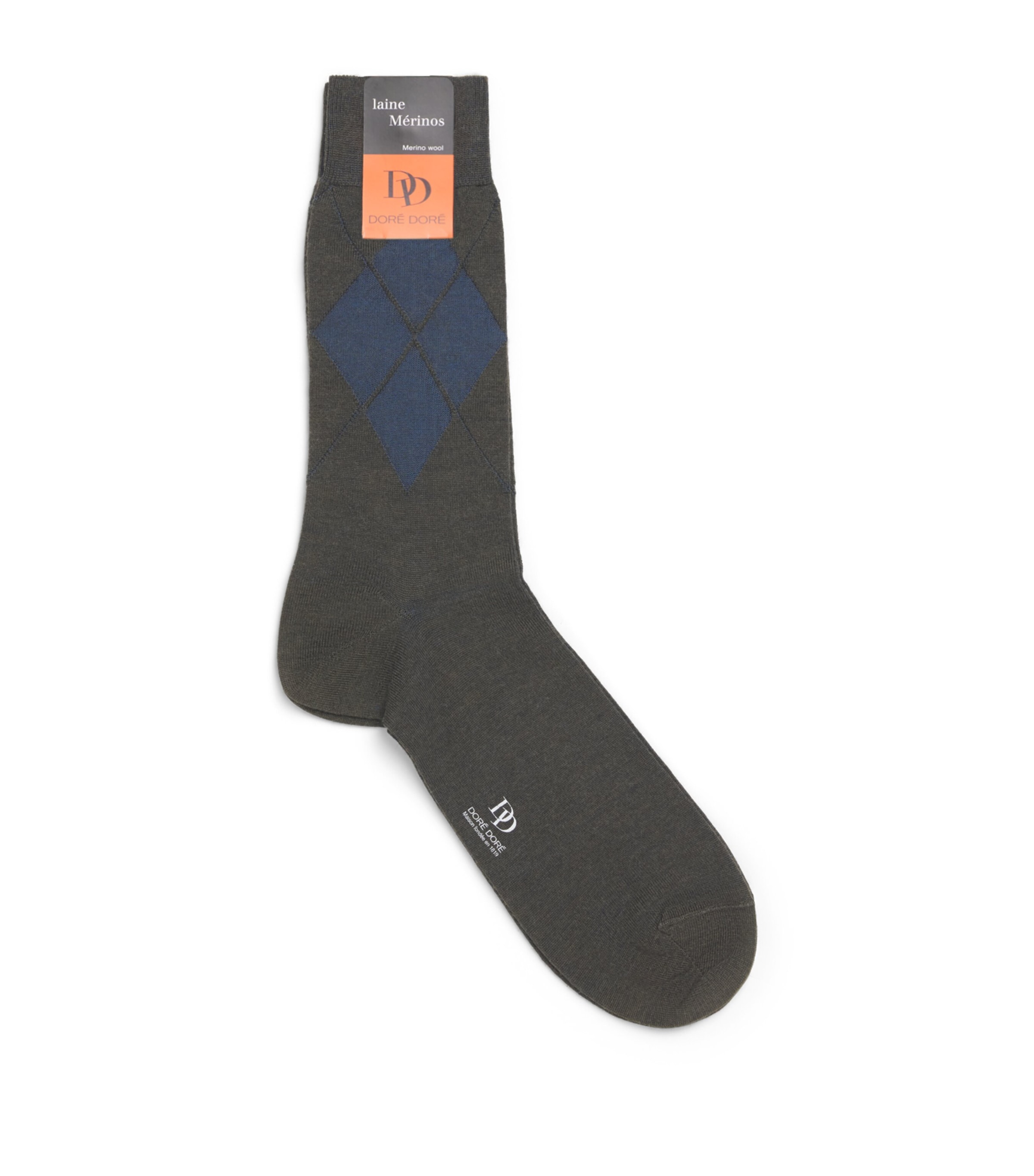 Doré Doré Mens Argyle Motif Socks Copenhagu Image 1