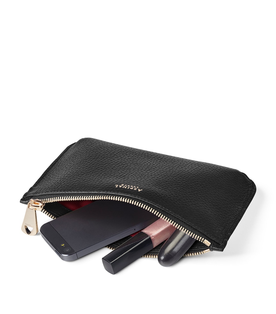 Medium Leather Ella Pouch BLACK Image 2