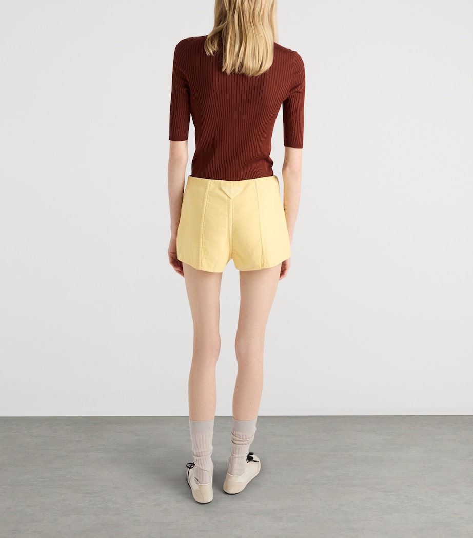 Cotton-Blend Polo Sweater F0033 Image 5