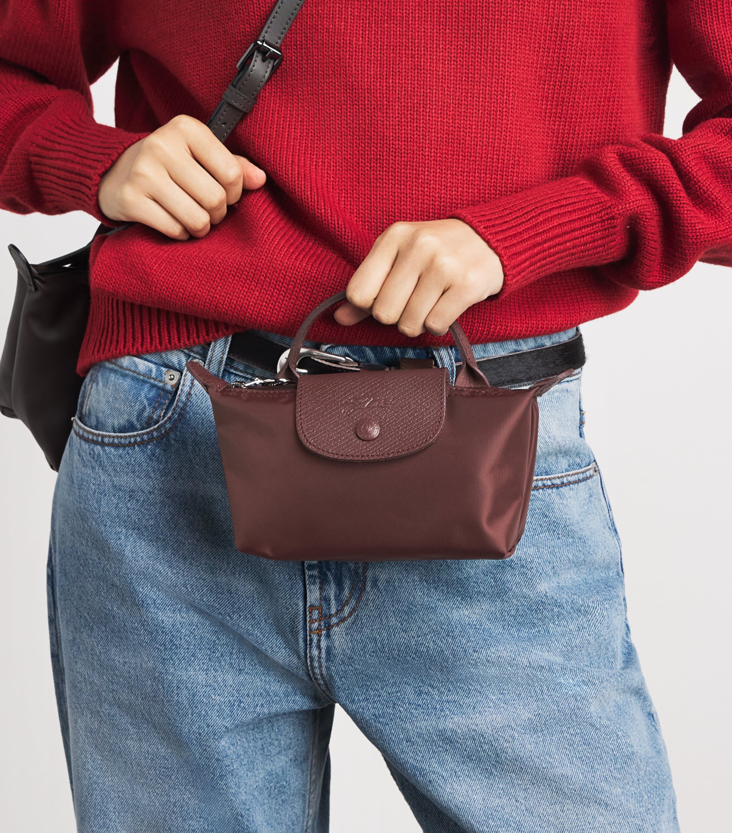 Longchamp Le Pliage Original Pouch Bordeaux Image 2
