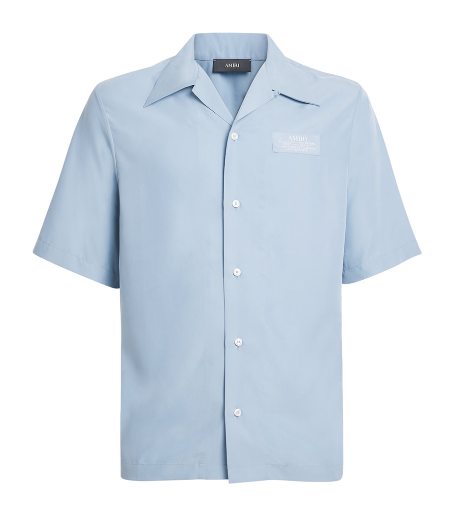 Cotton Spirit Bowling Shirt ASHLEY BLUE Image 1
