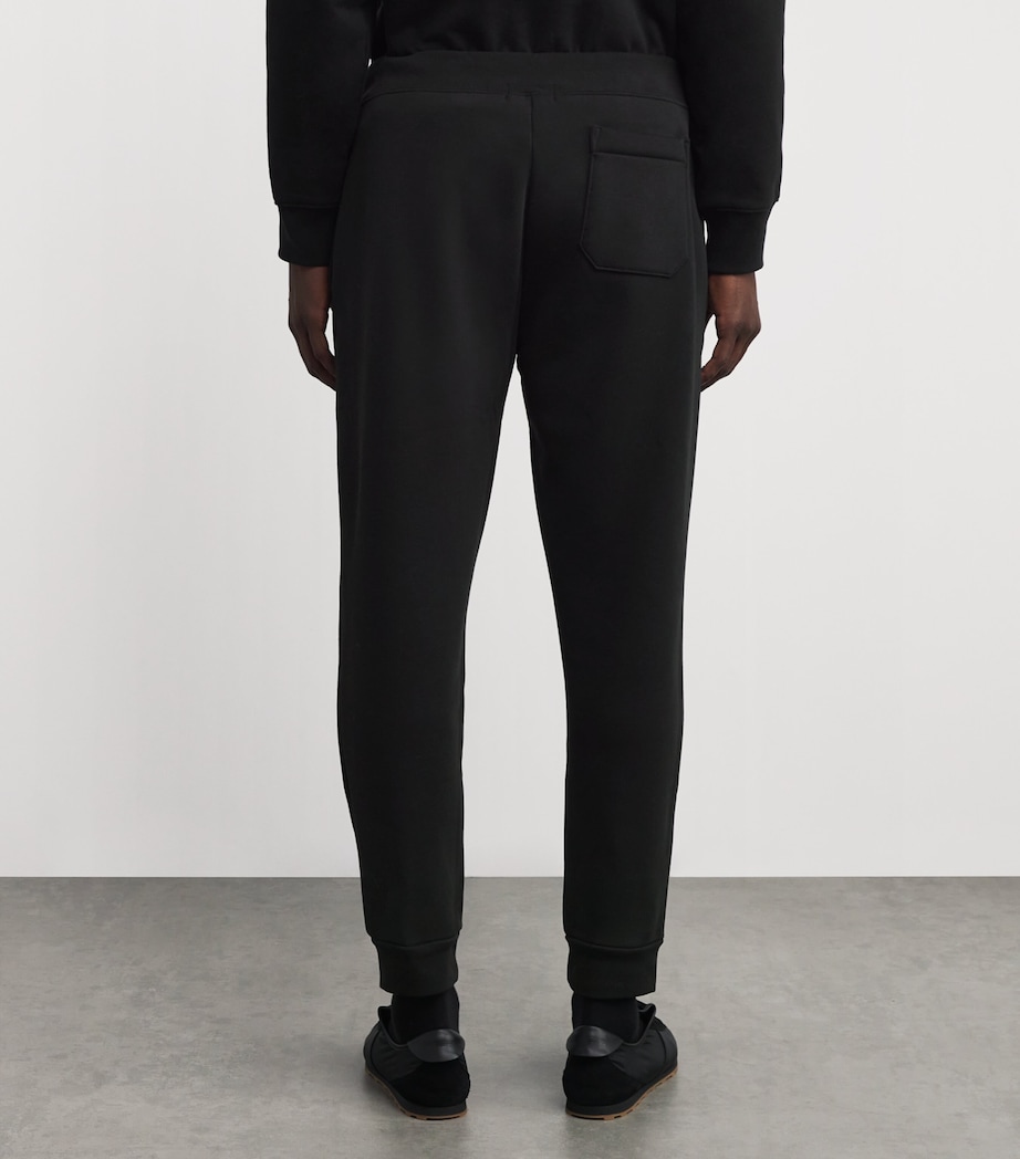 Embroidered Monogram Sweatpants BLACK Image 4