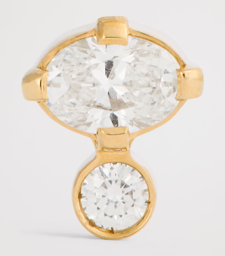 Yellow Gold and Diamond Sky Single Earring YELLOW GOLD Image 3