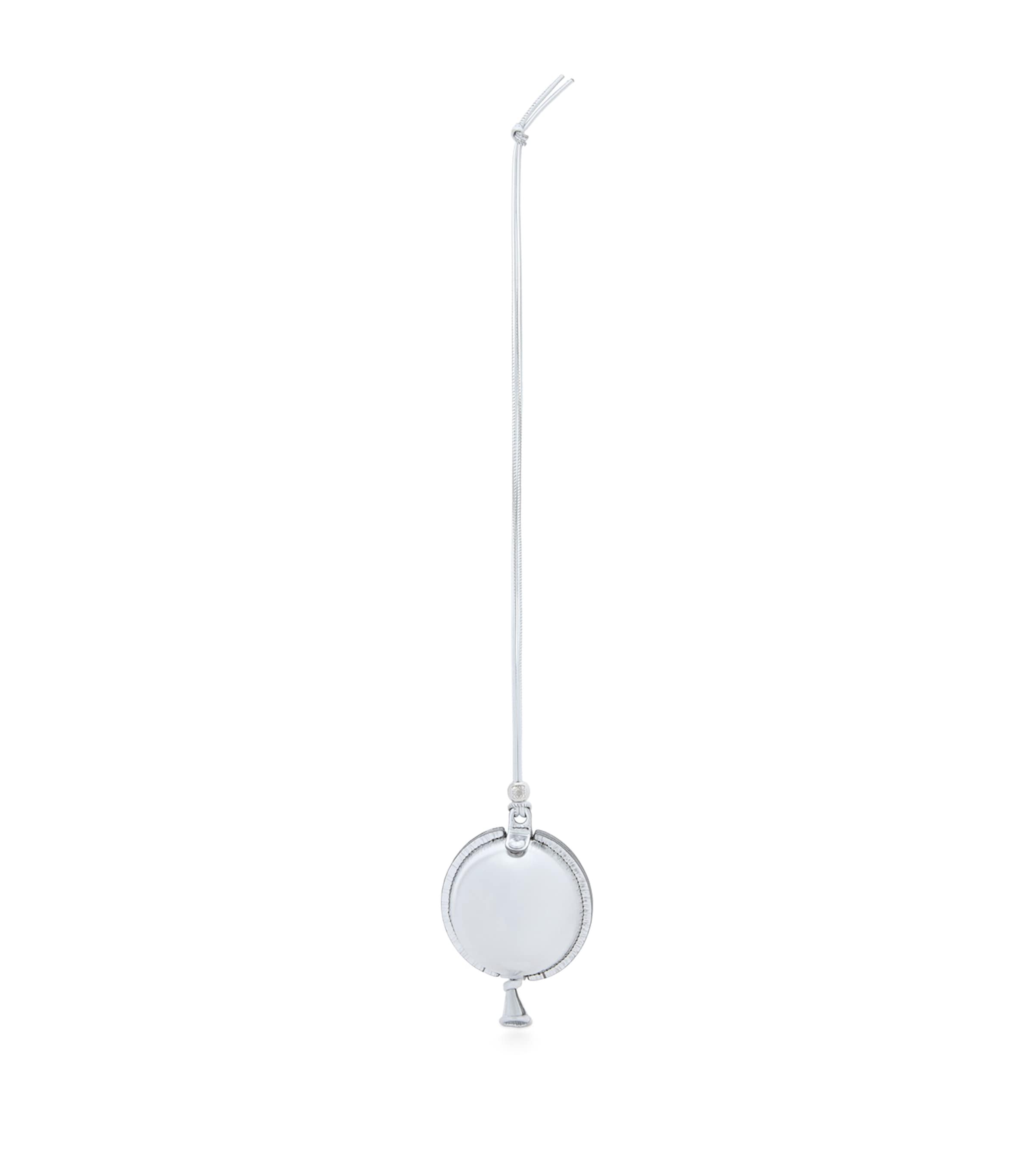 Loewe Leather Balloon Pouch In Silver
