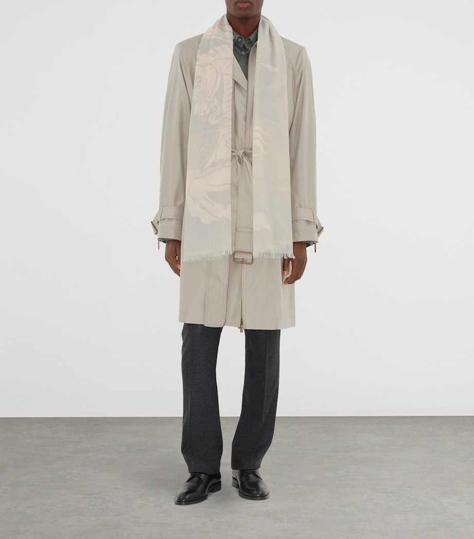 Wool Wide EKD Scarf MITTEN GREY Image 4