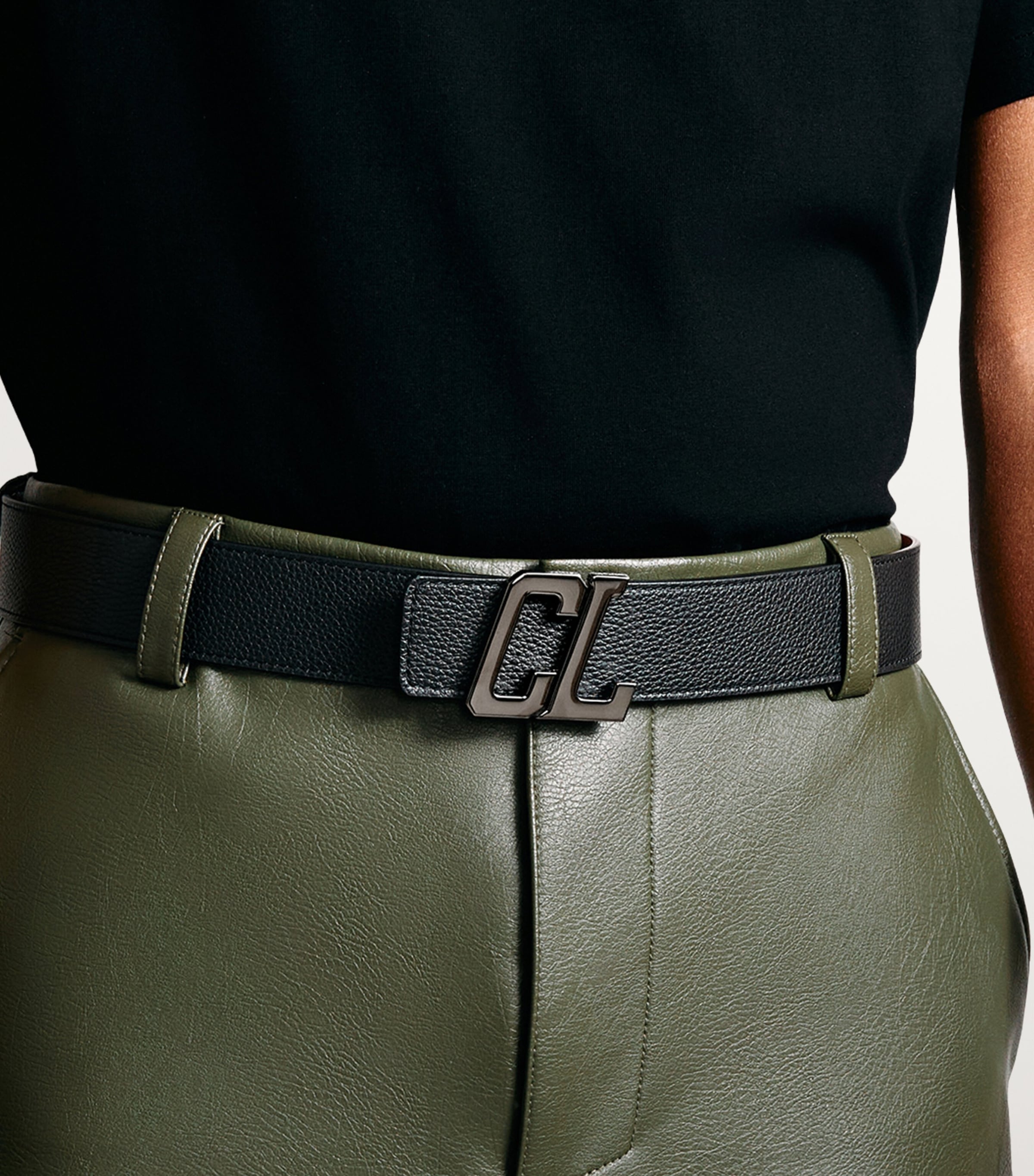 Happy Rui Leather Monogram Belt Q156 Image 2