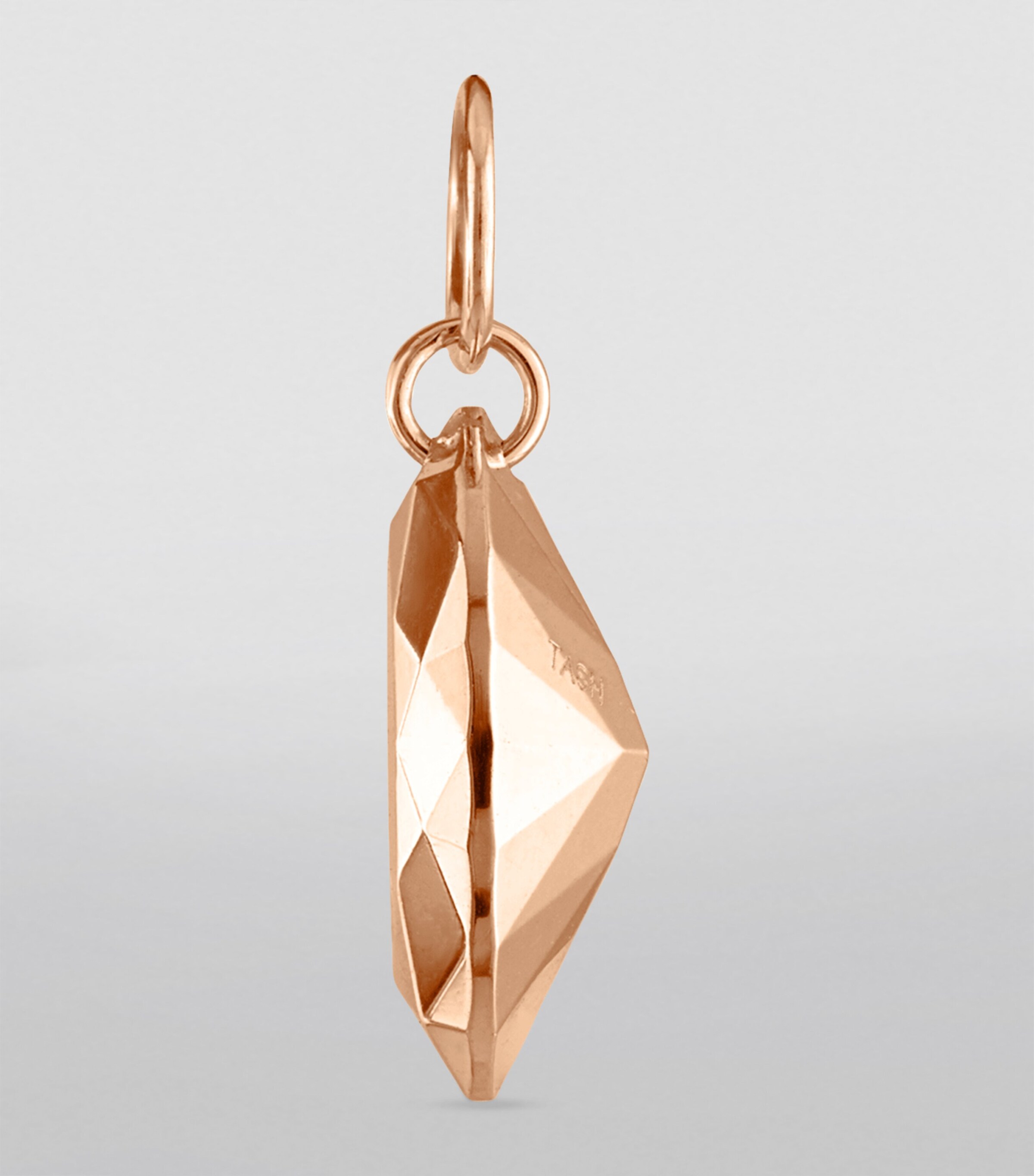 Faceted Gold Marquise Charm (9mm) ROSE GOLD Image 2