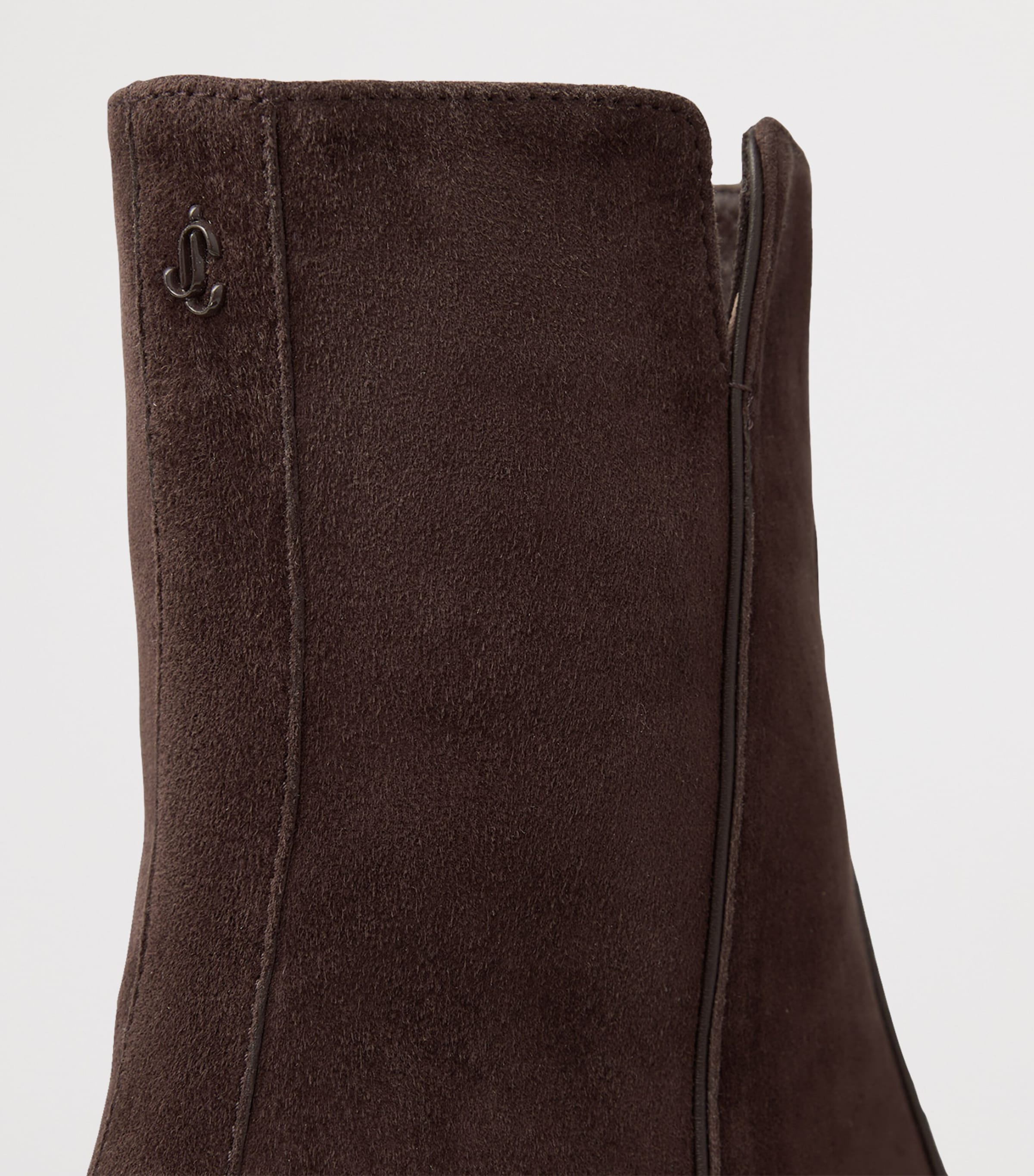 Jimmy Choo Eliot 45 Suede Ankle Boots Chocolate Image 4