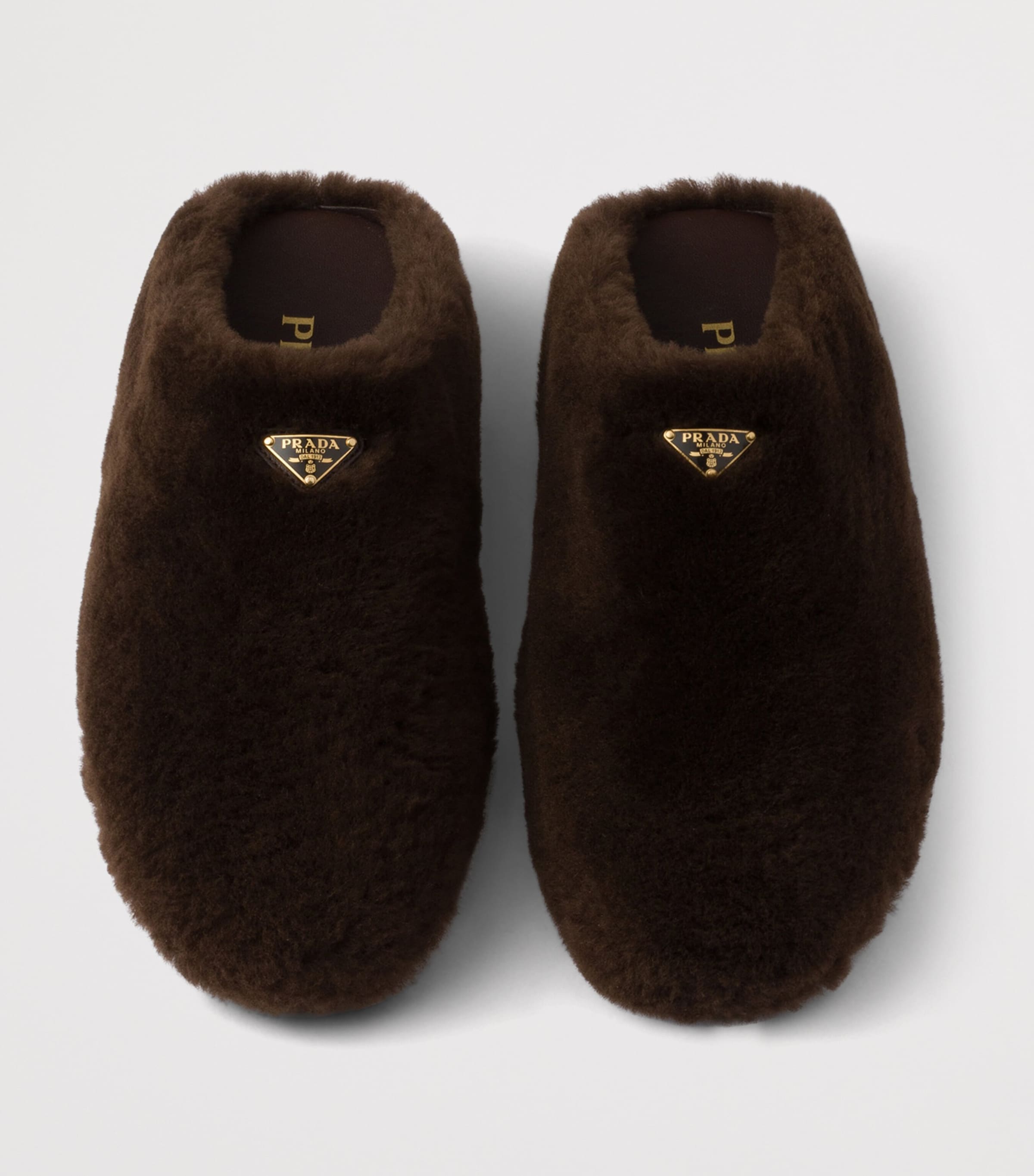 Shearling Triangle Mules F0003 Image 3
