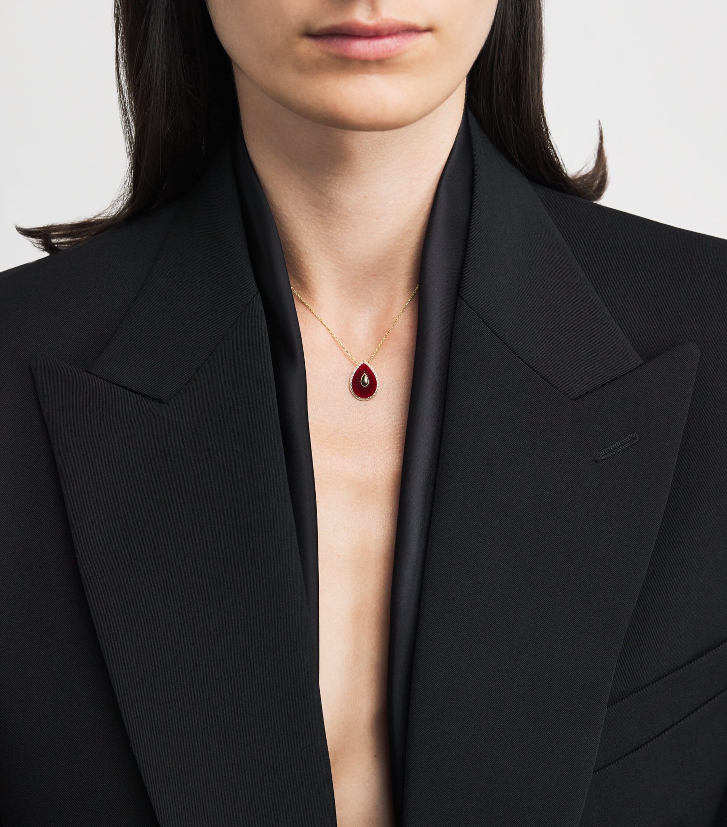 L'ATELIER NAWBAR Yellow Gold, Diamond and Agate Bond Street Necklace Yellow Gold Image 2