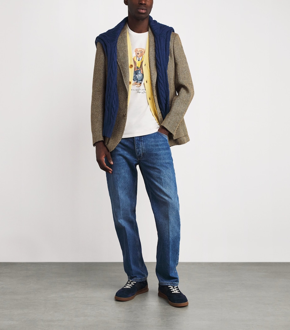 Cotton Polo Bear T-Shirt WHITE Image 2