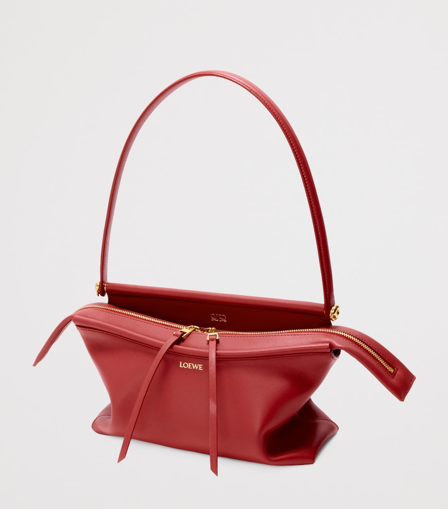 LOEWE Small Leather Whisker Shoulder Bag Carmine Red Image 3