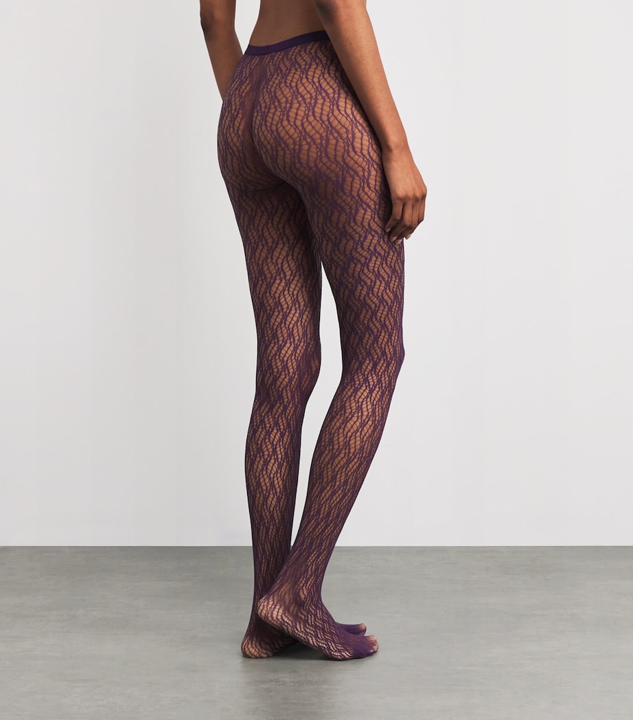 Fluid Fusion Net Tights 8761 WINEBERRY Image 4