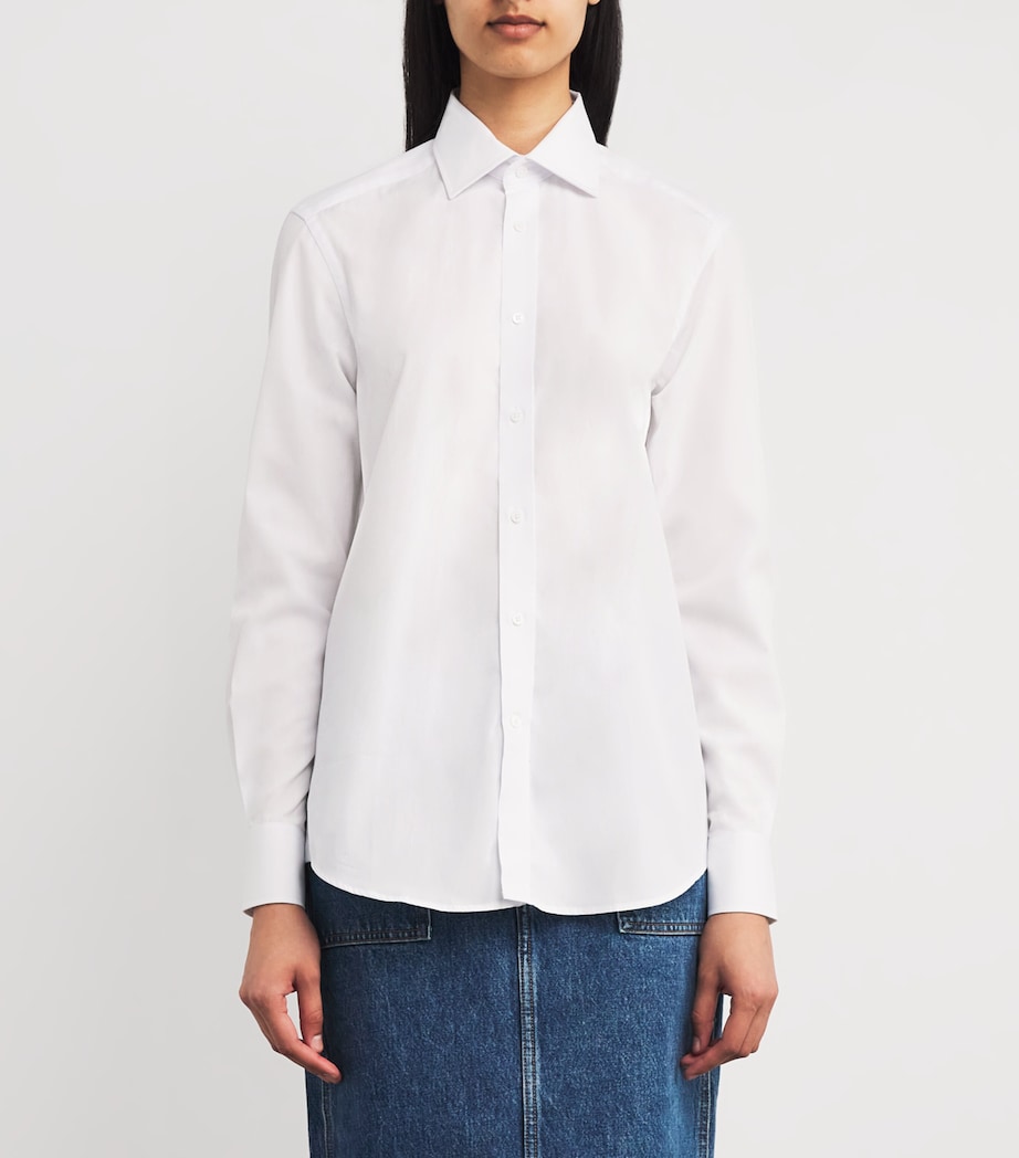 Organic Cotton The Boyfriend Shirt WHITE Image 3