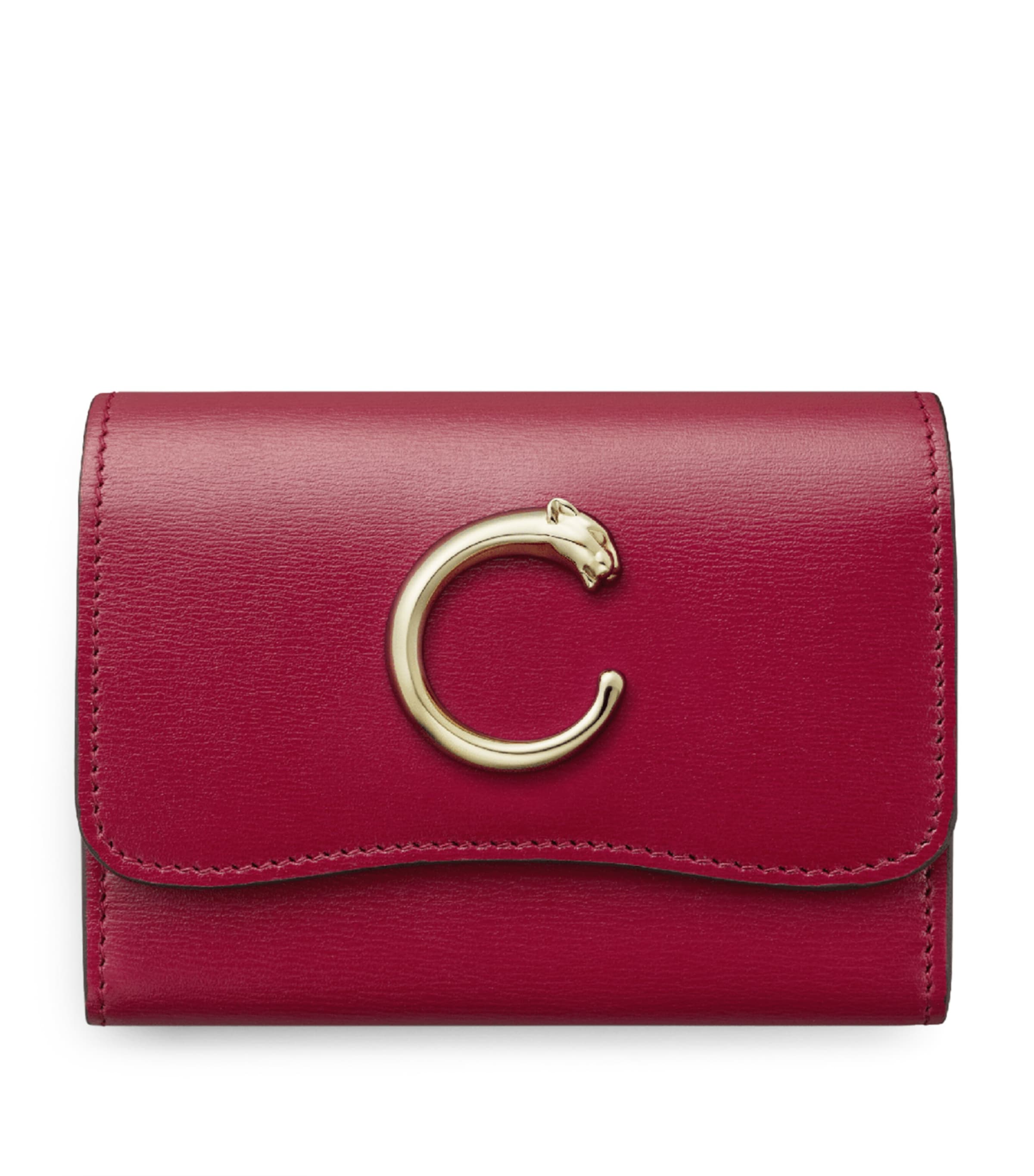 Cartier Calfskin Panthère de Cartier Mini Wallet Red Image 1