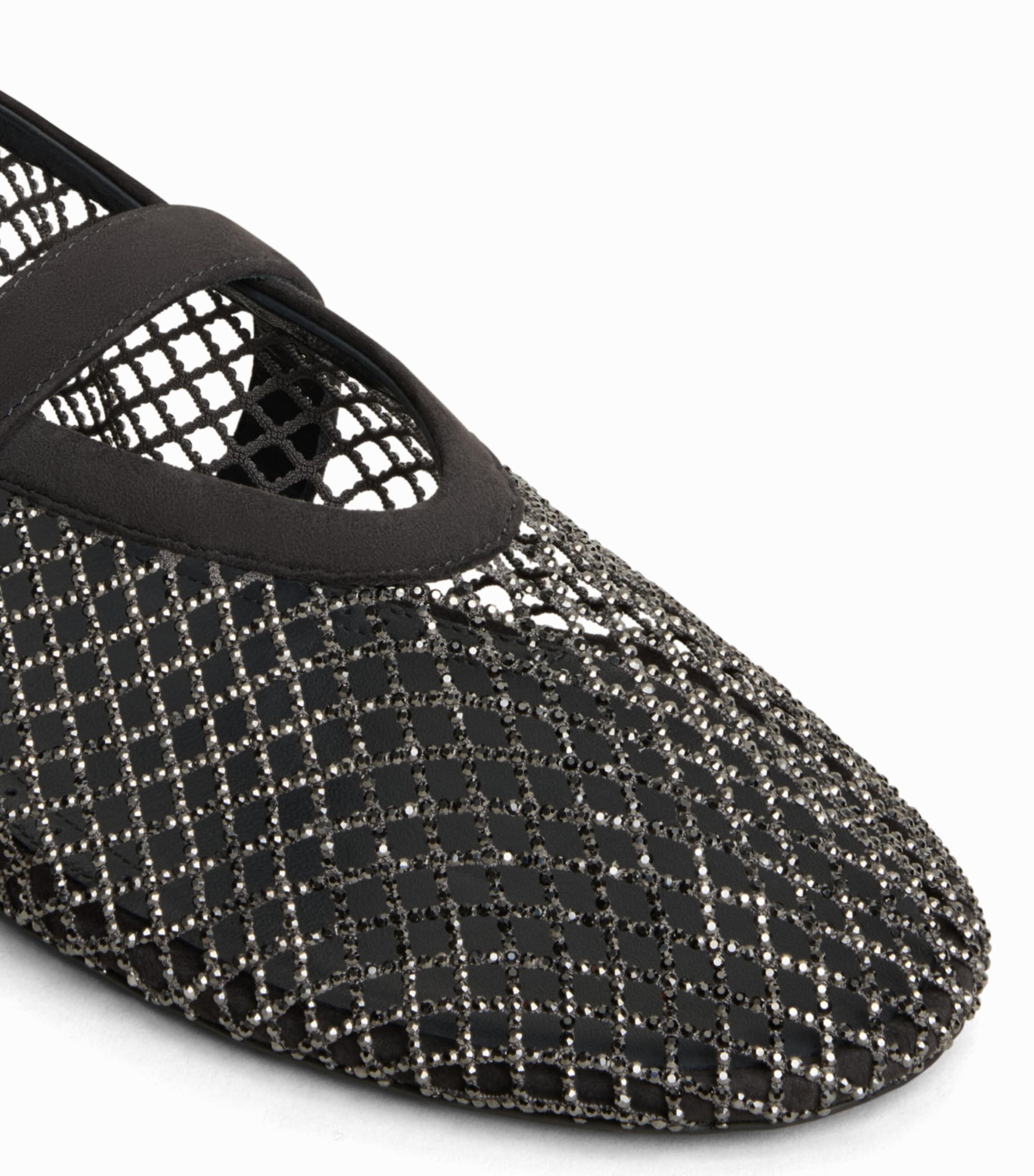 Alaïa Mesh Ballet Flats Anthracite Image 4