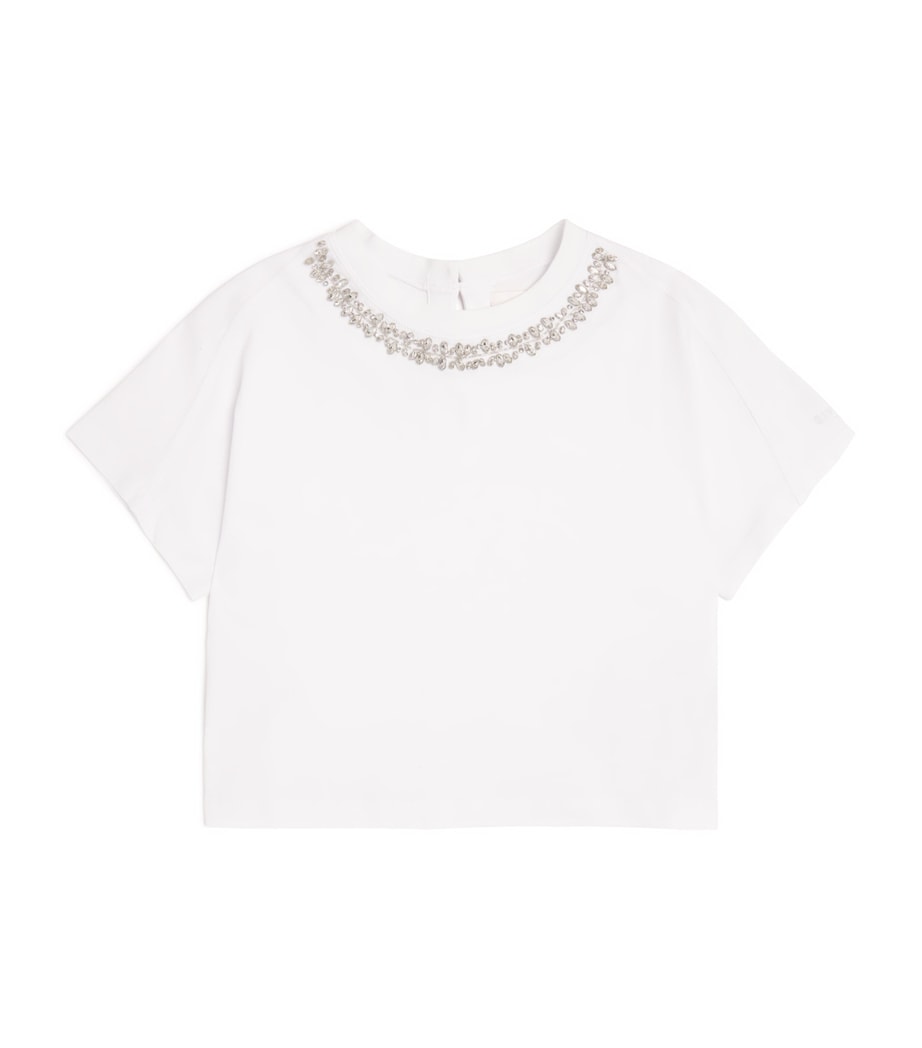 Crystal-Embellished T-Shirt (4-12+ Years) H31228/10PWHITE Image 1