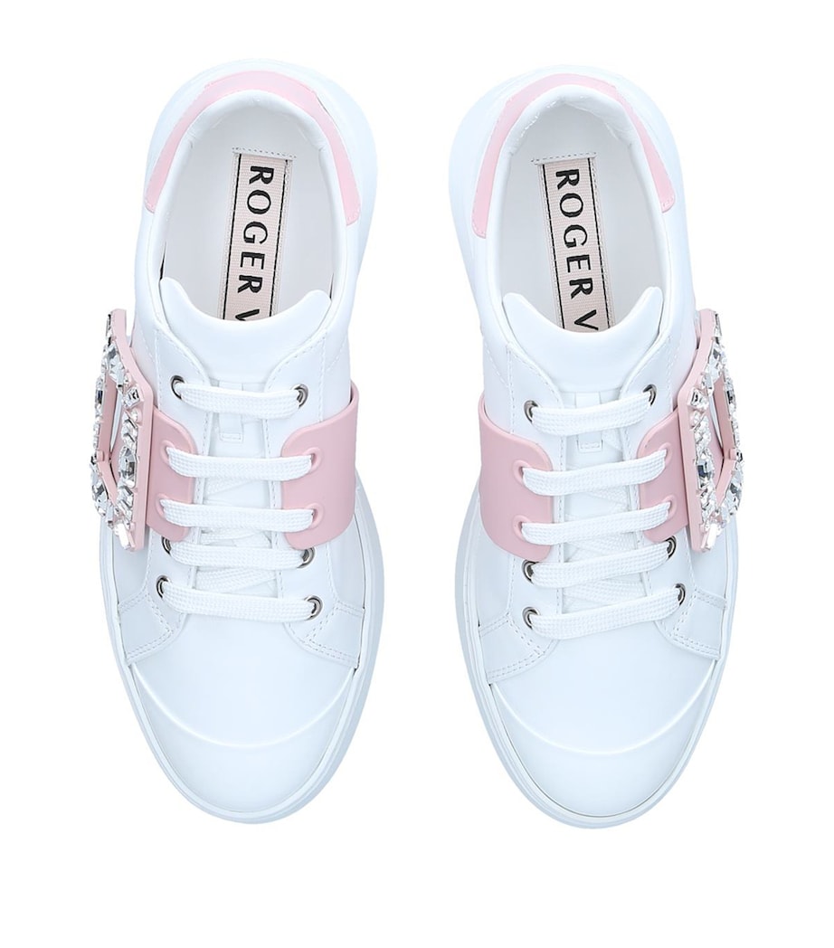 Leather Embellished Viv Skate Sneakers WHITE/OTH Image 4