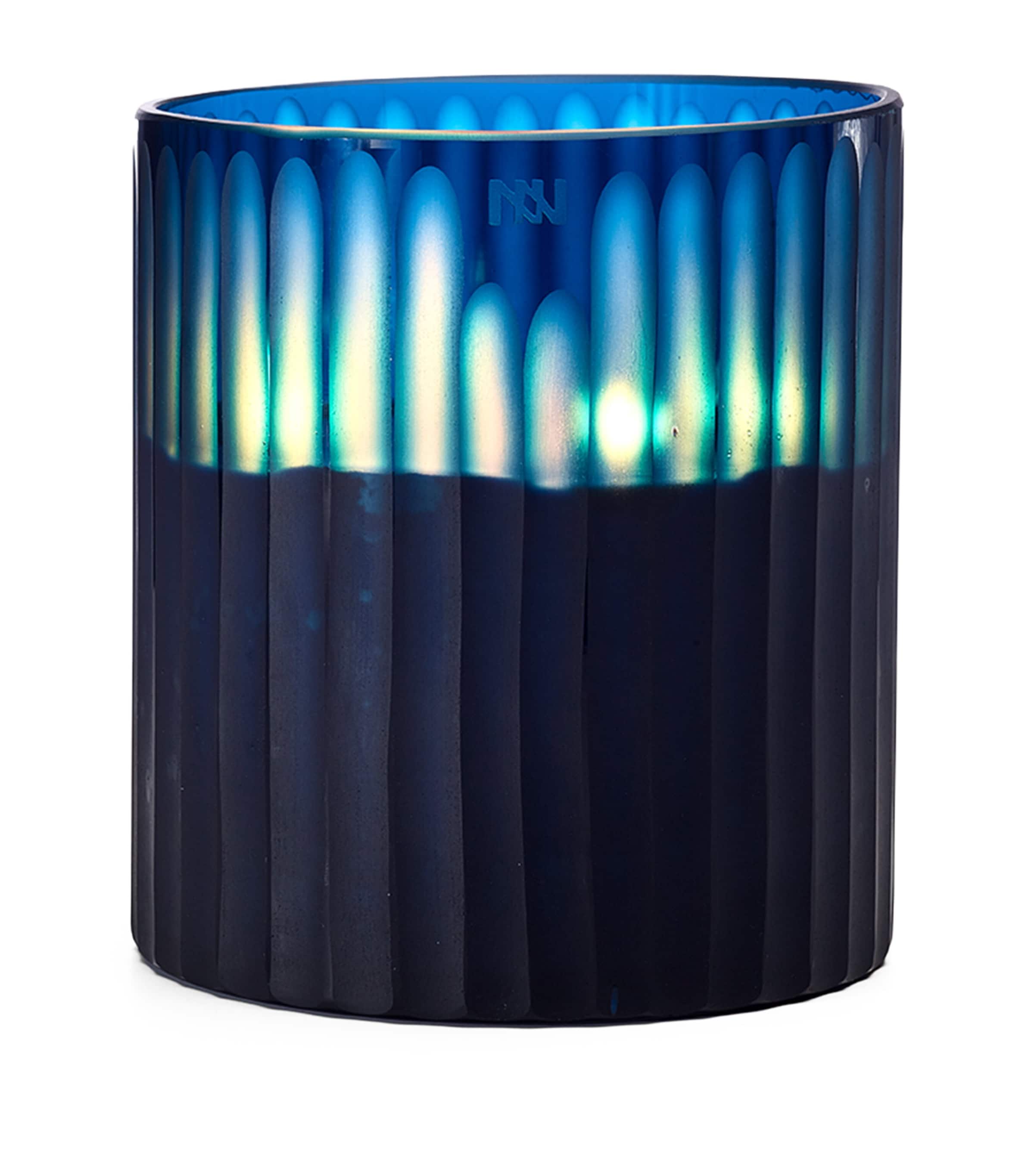 Onno Large Ginger Fig Royal Candle In Blue