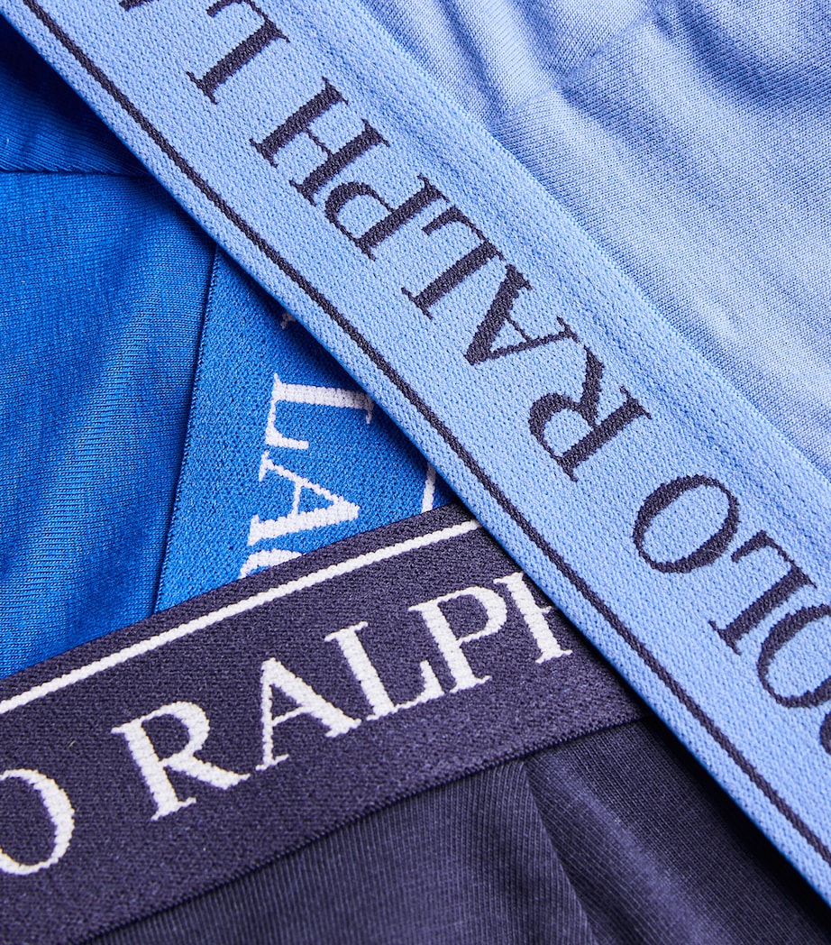 Stretch-Cotton Low-Rise Briefs (Pack of 3) NVY/SAPH STAR/BLU Image 5