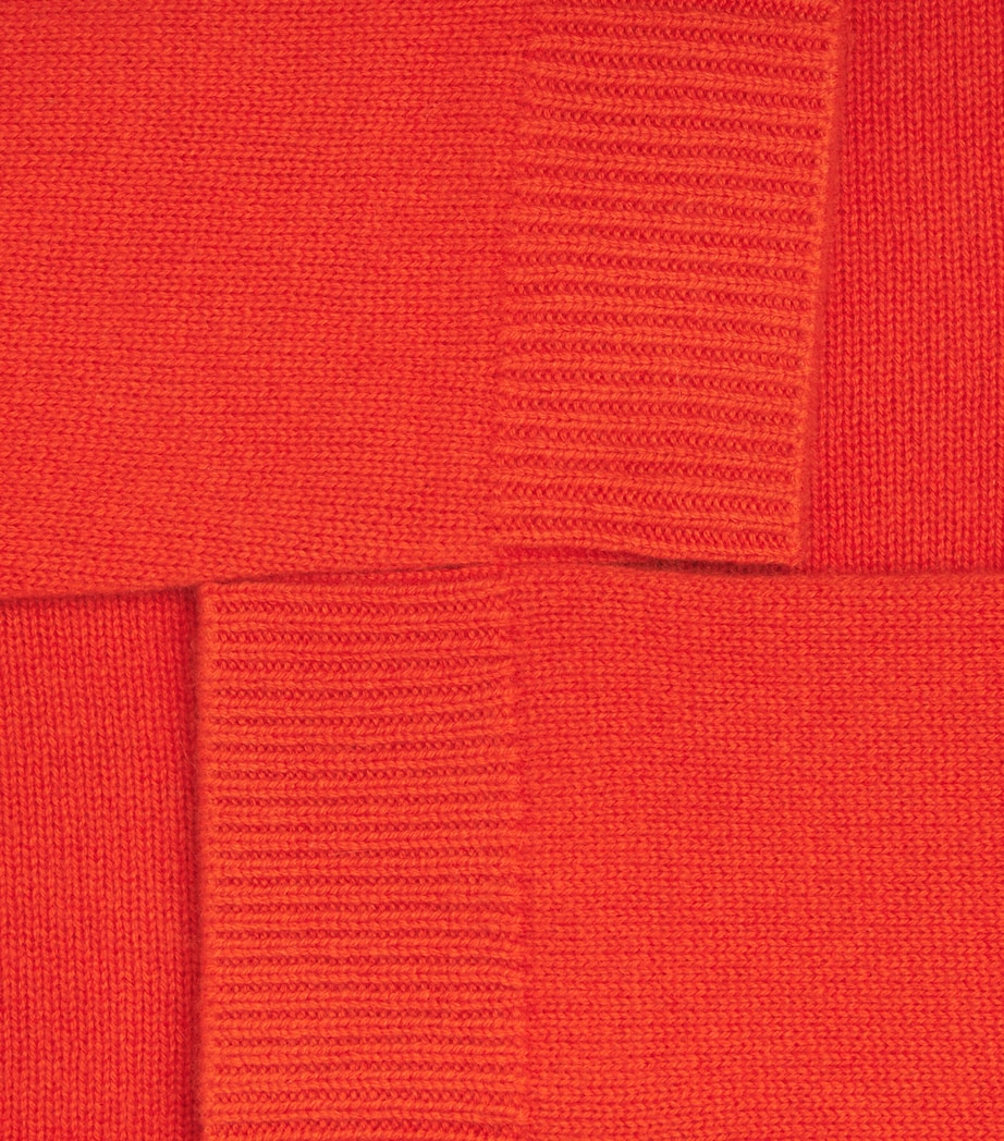 Cashmere Crew-Neck Sweater VIVID ORANGE Image 5