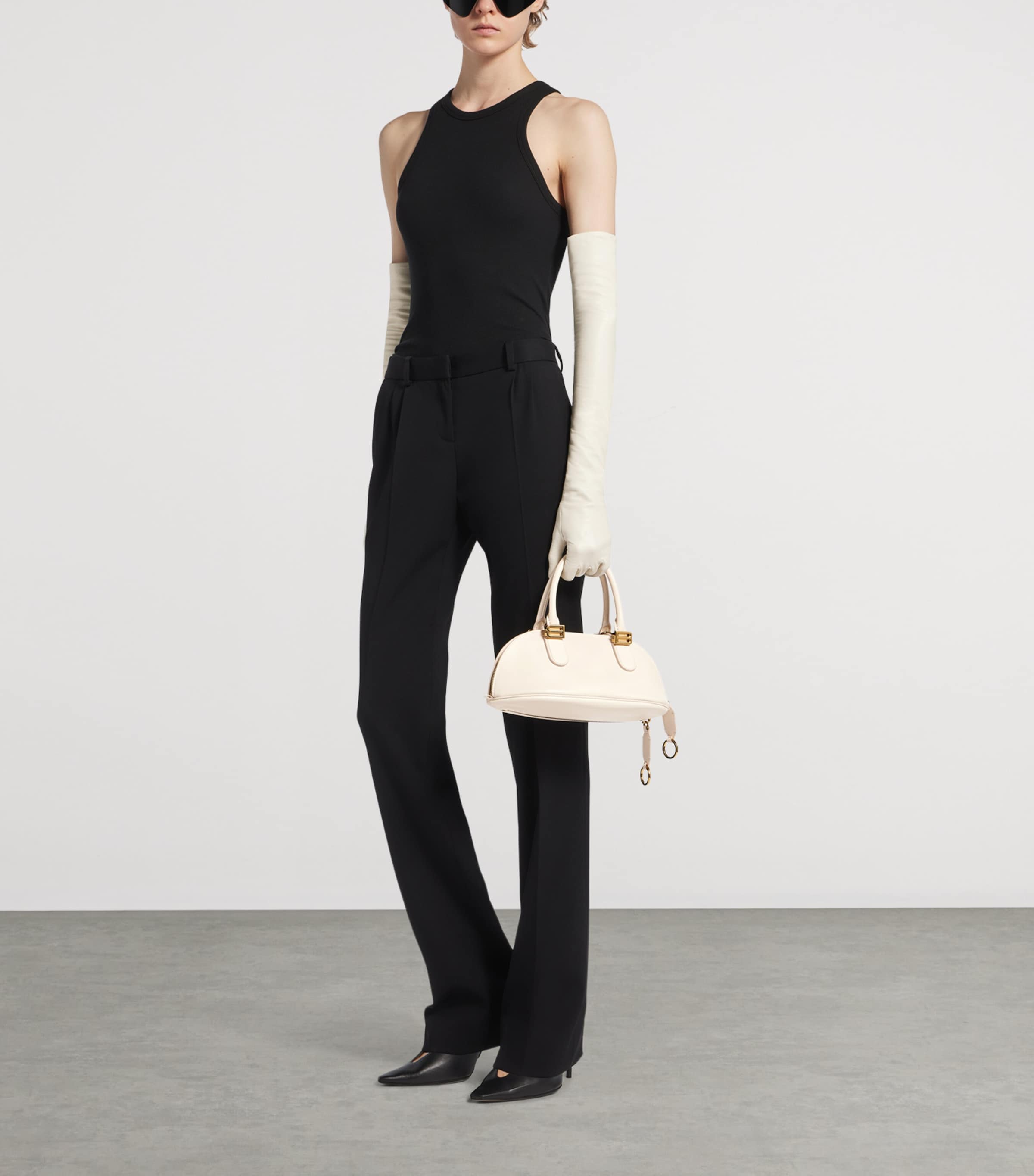 Balenciaga Mini Leather Bolero Bowling Bag Image 3