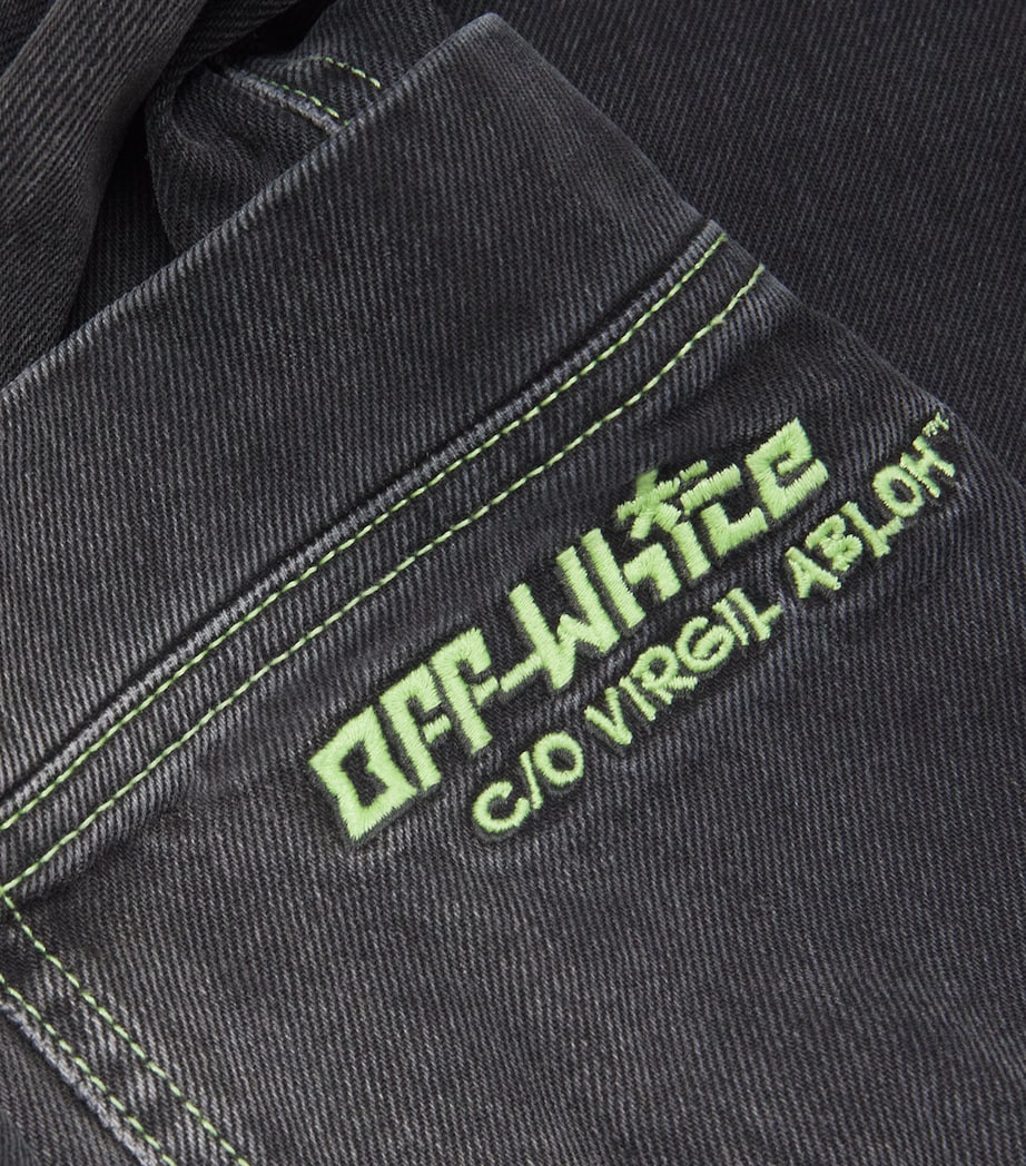 Irregular Cargo Jeans VINTAGE BLACK Image 5