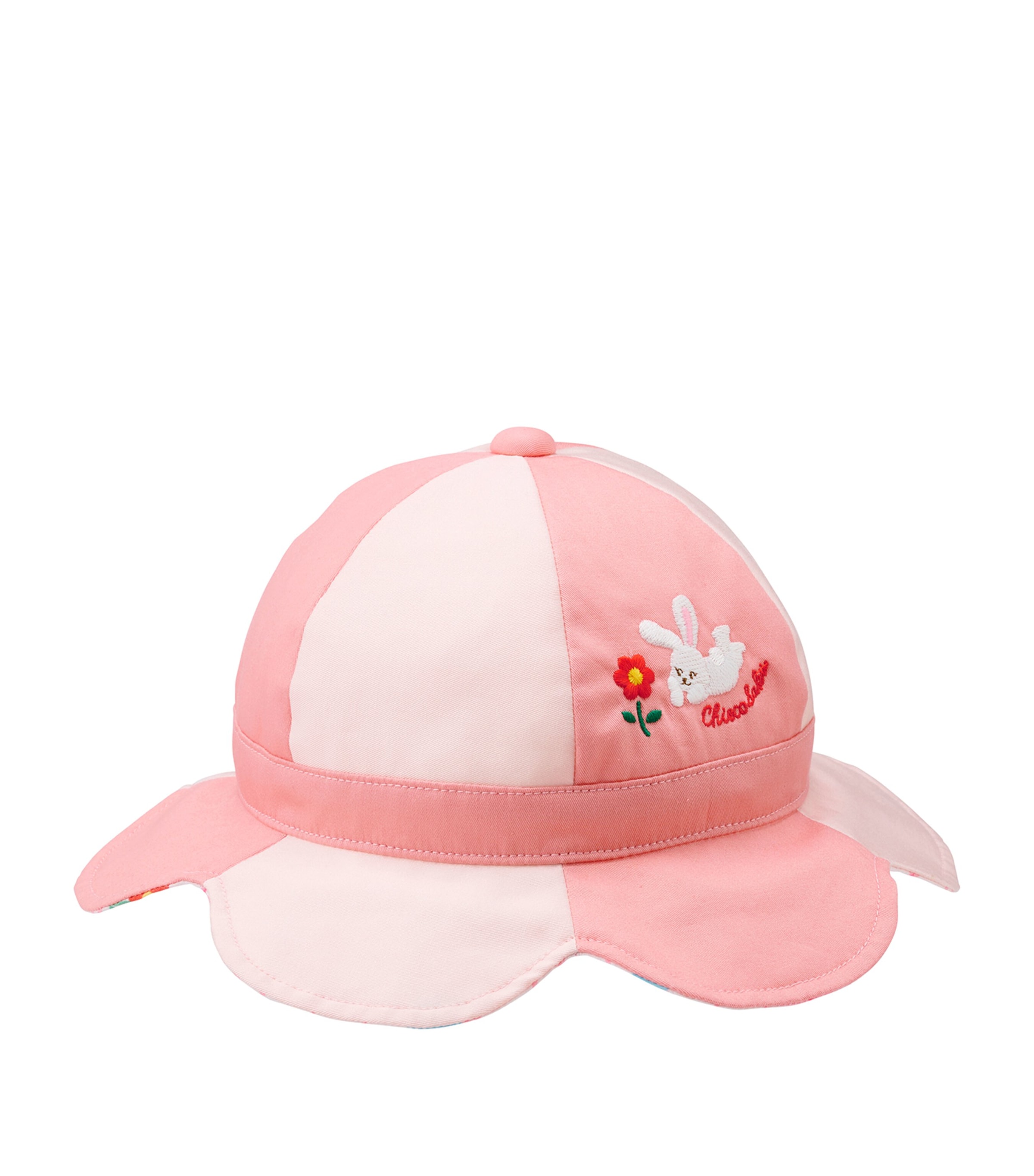 Miki House Kids' Embroidered Sunhat In Pink