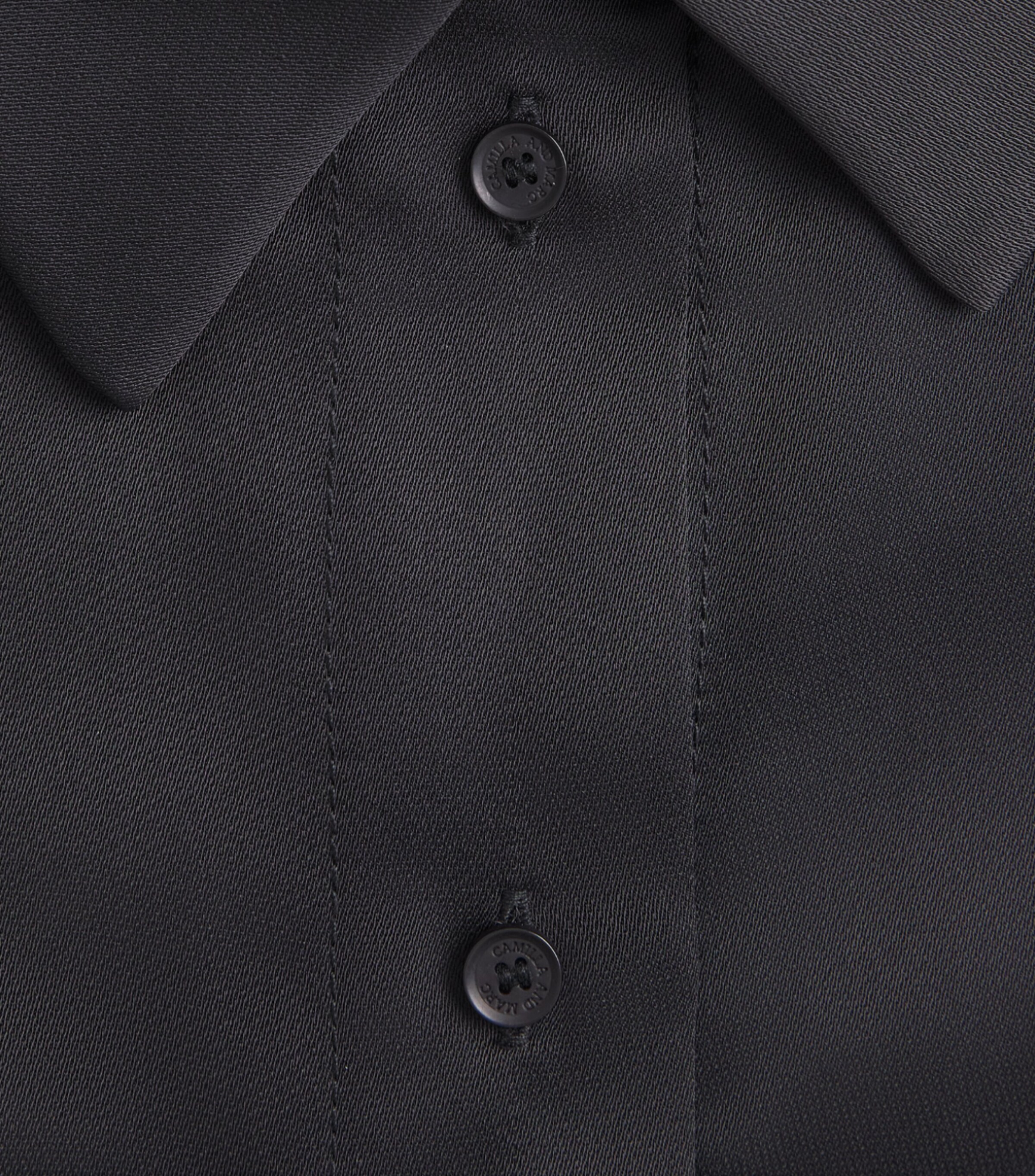 CAMILLA AND MARC Womens Satin Ground Shirt Dblk Black Image 6