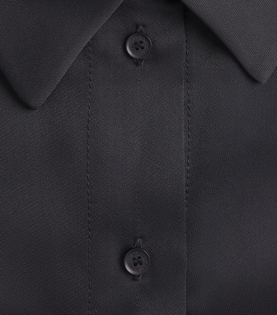 CAMILLA AND MARC Womens Satin Ground Shirt Dblk Black Image 6